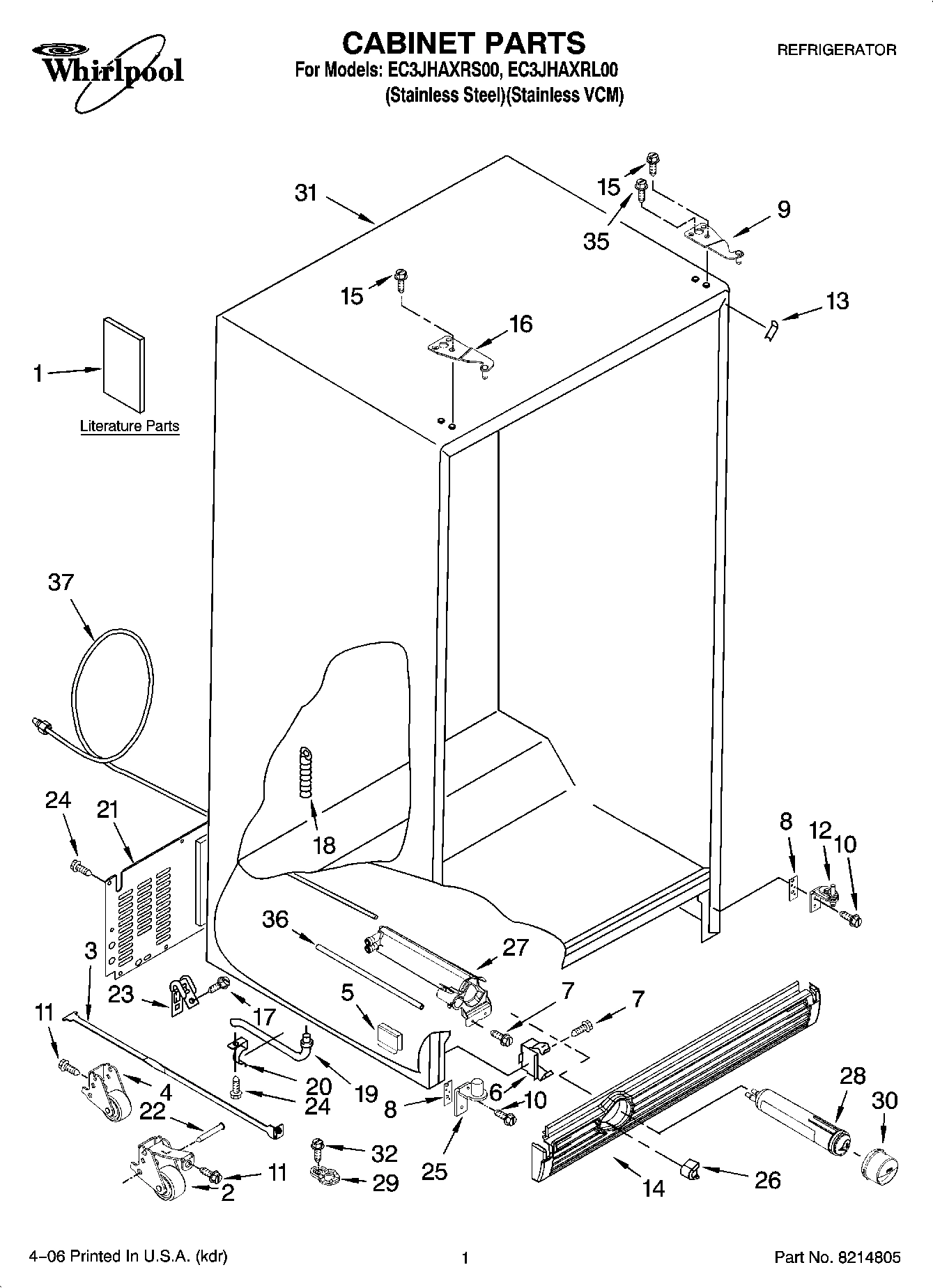 01 - CABINET PARTS