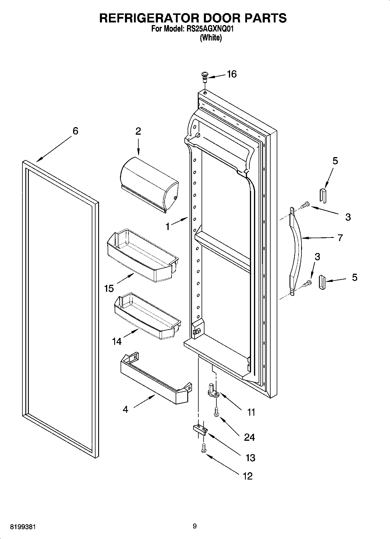 06 - REFRIGERATOR DOOR PARTS