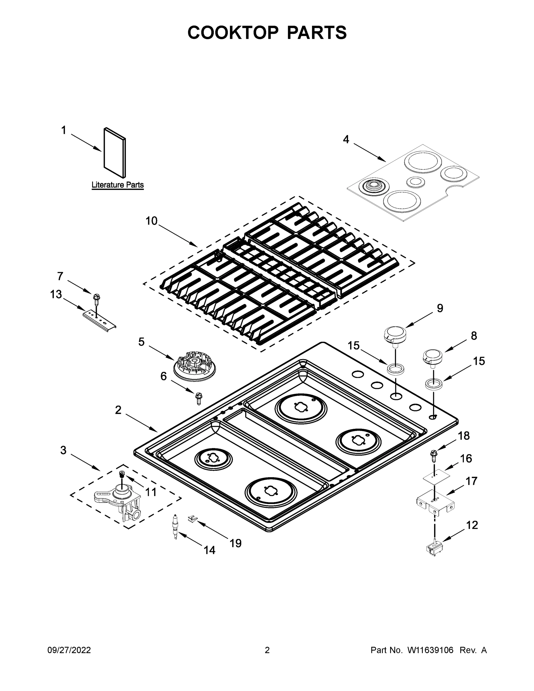 02 - COOKTOP PARTS