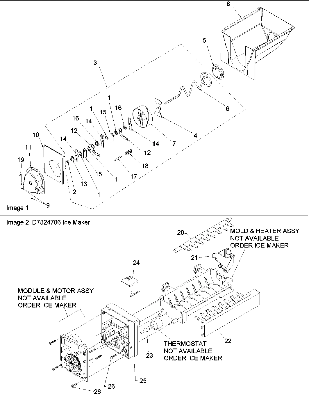 11 - Ice Bucket/Auger Assy