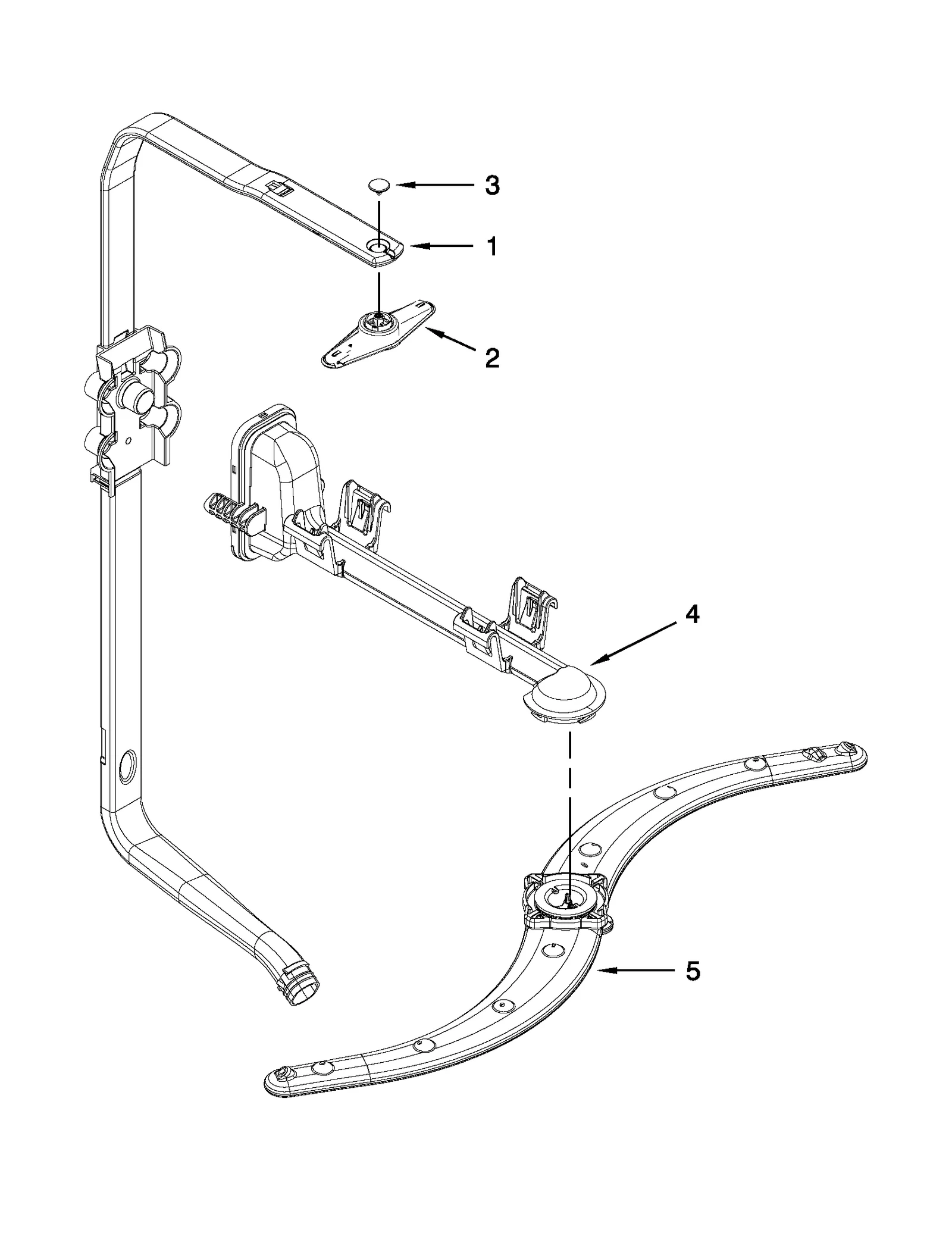 UPPER WASH AND RINSE PARTS