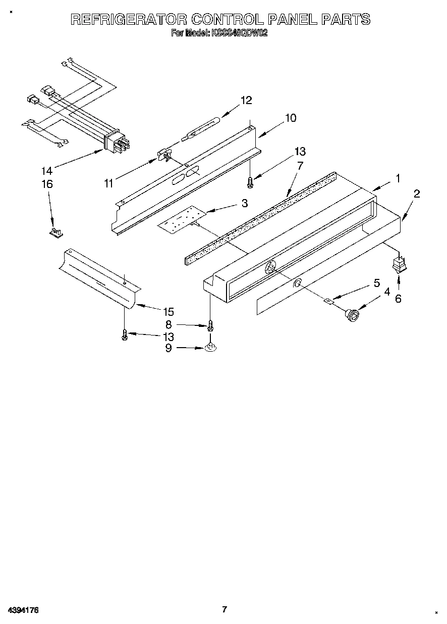 05 - REFRIGERATOR CONTROL PANEL