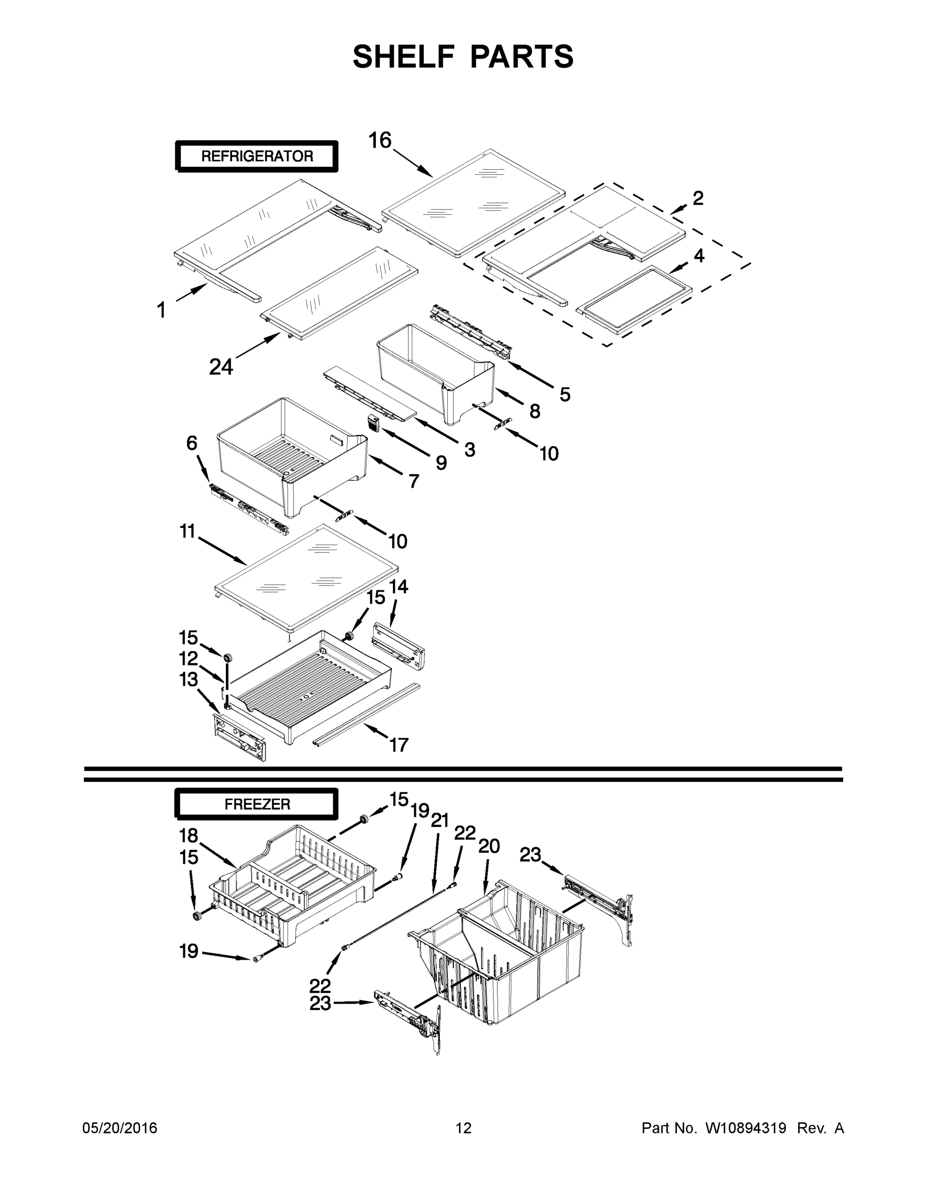 07 - SHELF PARTS