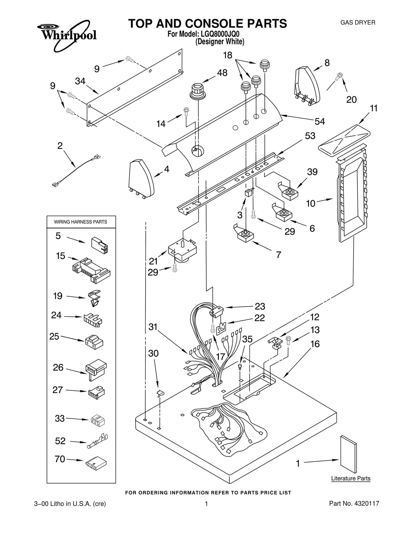 TOP AND CONSOLE PARTS