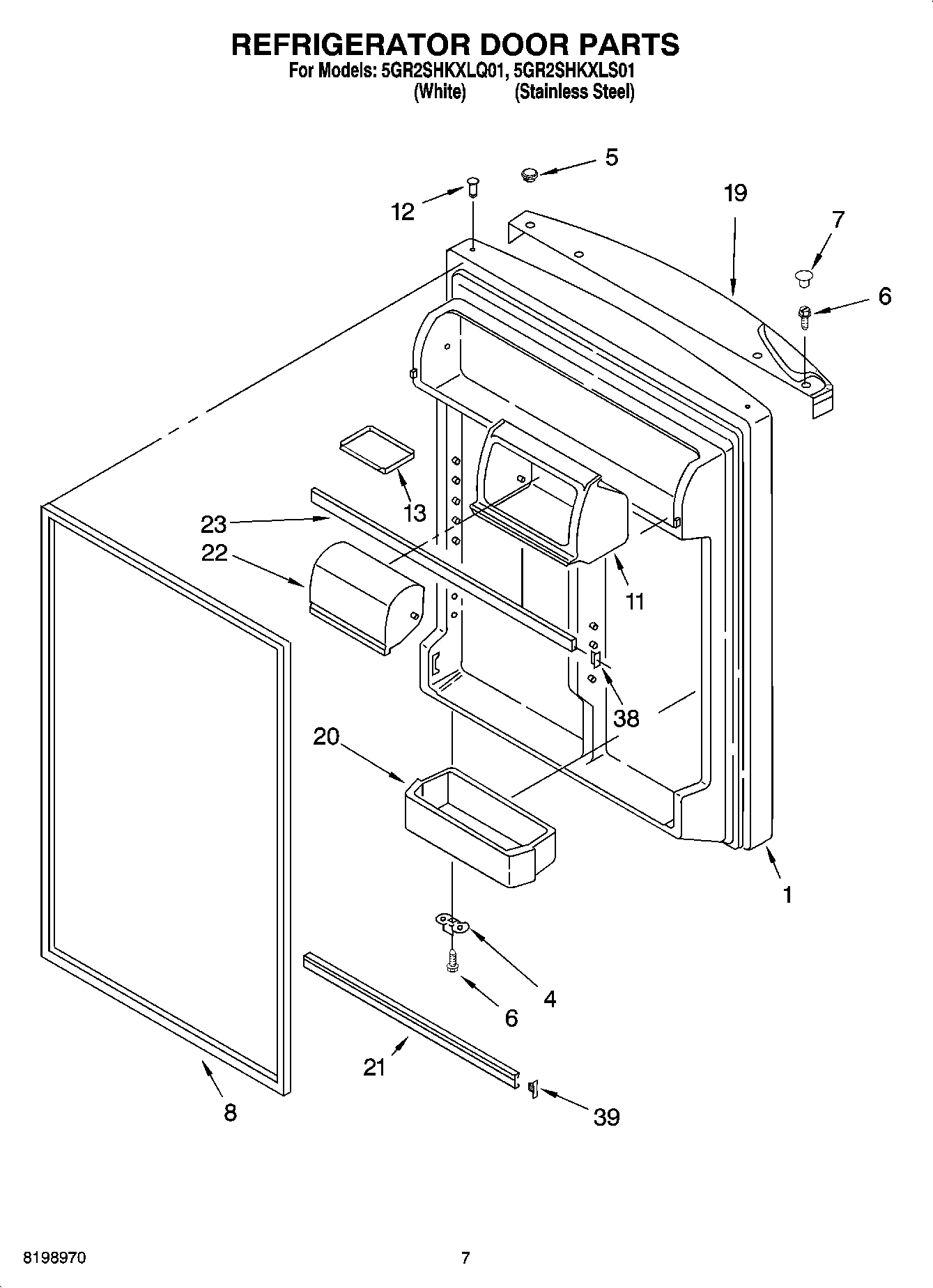 04 - REFRIGERATOR DOOR PARTS