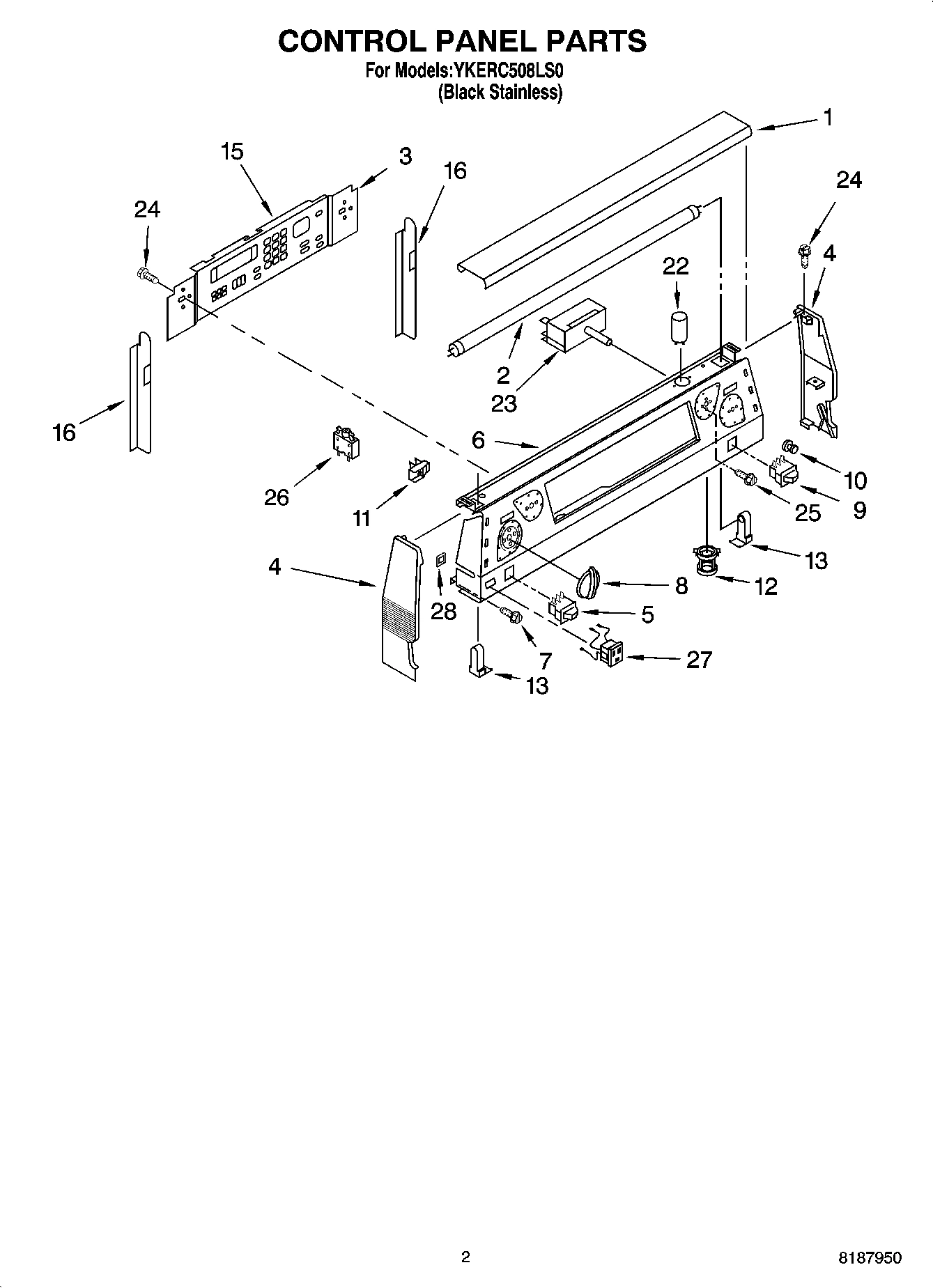02 - CONTROL PANEL PARTS