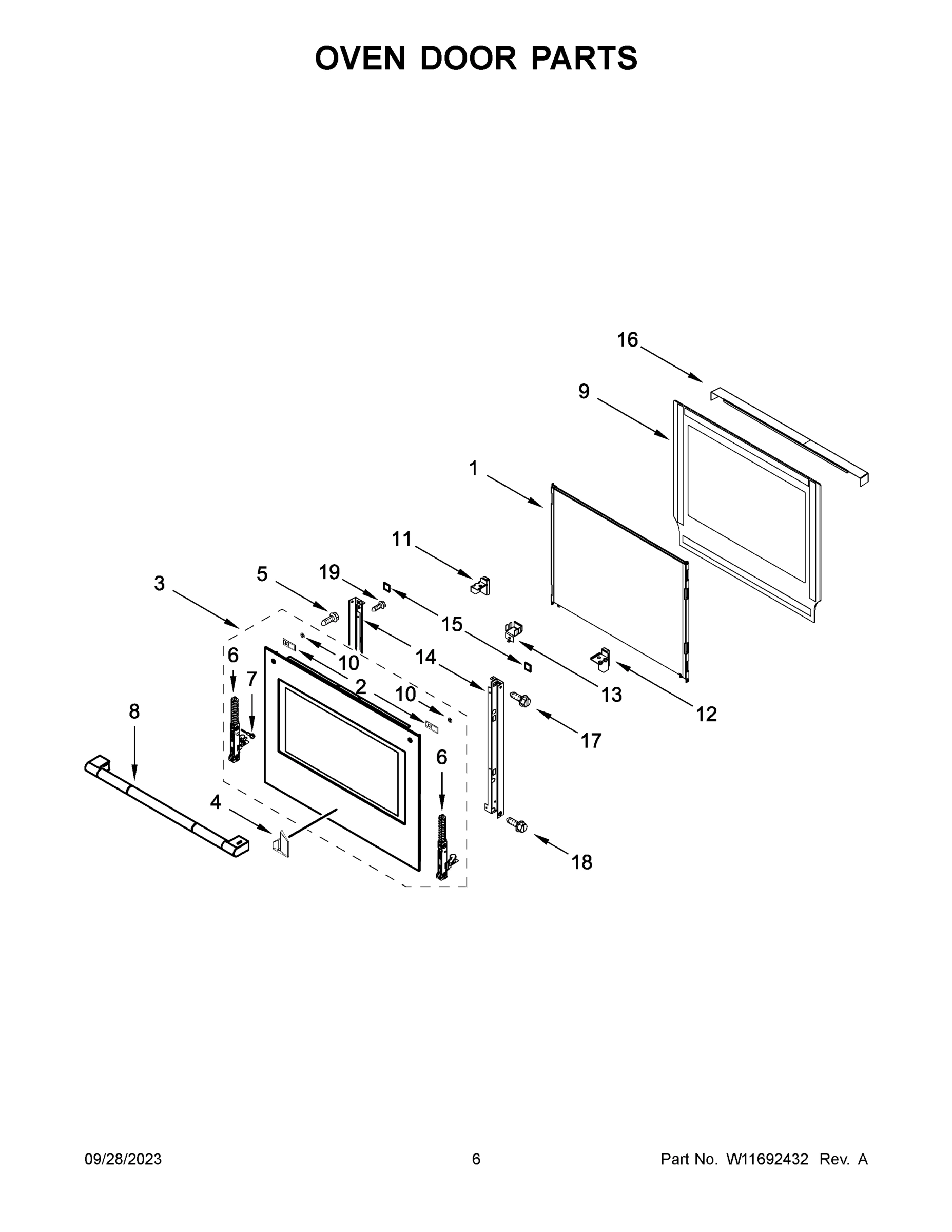 04 - OVEN DOOR PARTS