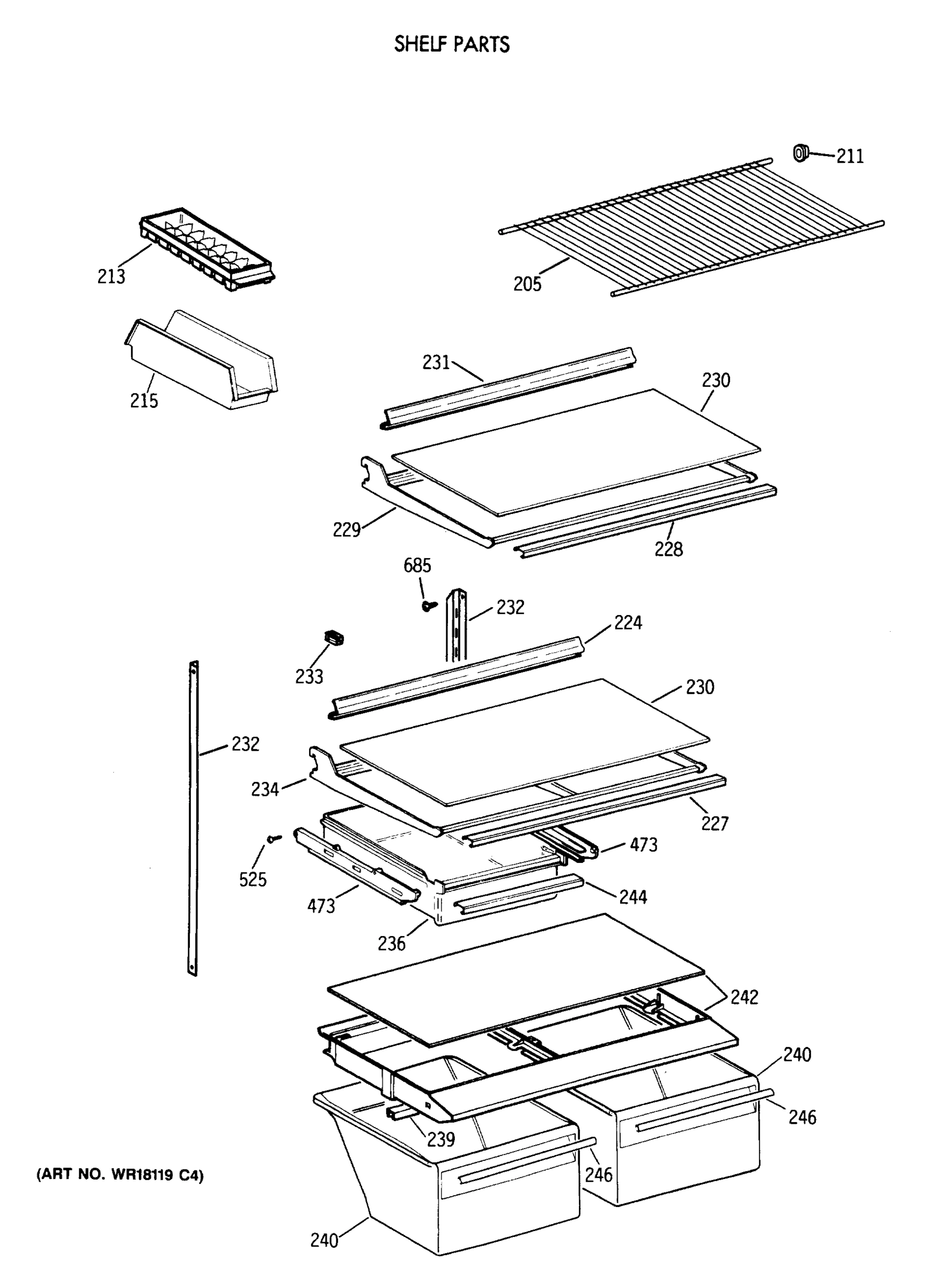 SHELF PARTS