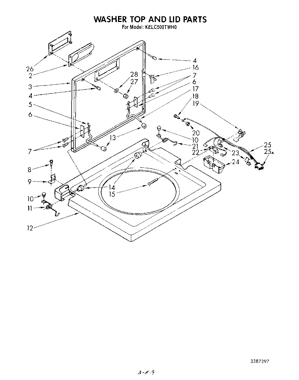 07 - WASHER TOP AND LID