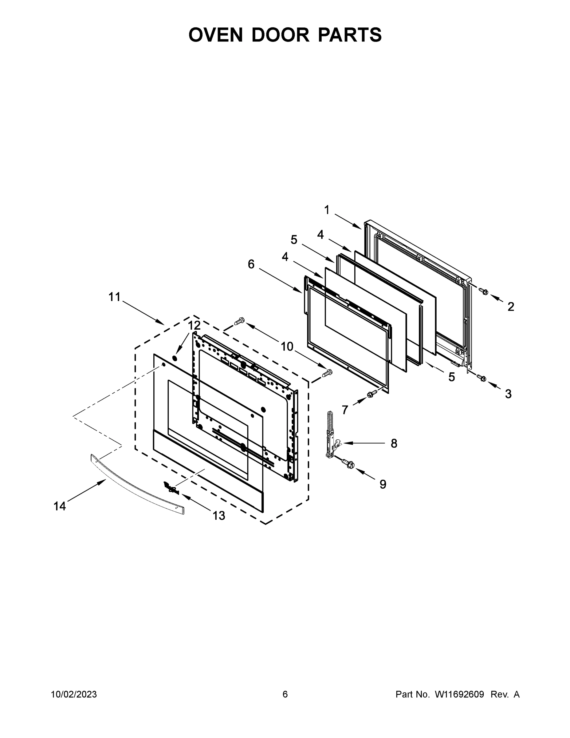 04 - OVEN DOOR PARTS