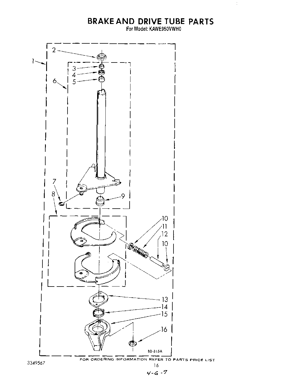 11 - BRAKE AND DRIVE TUBE