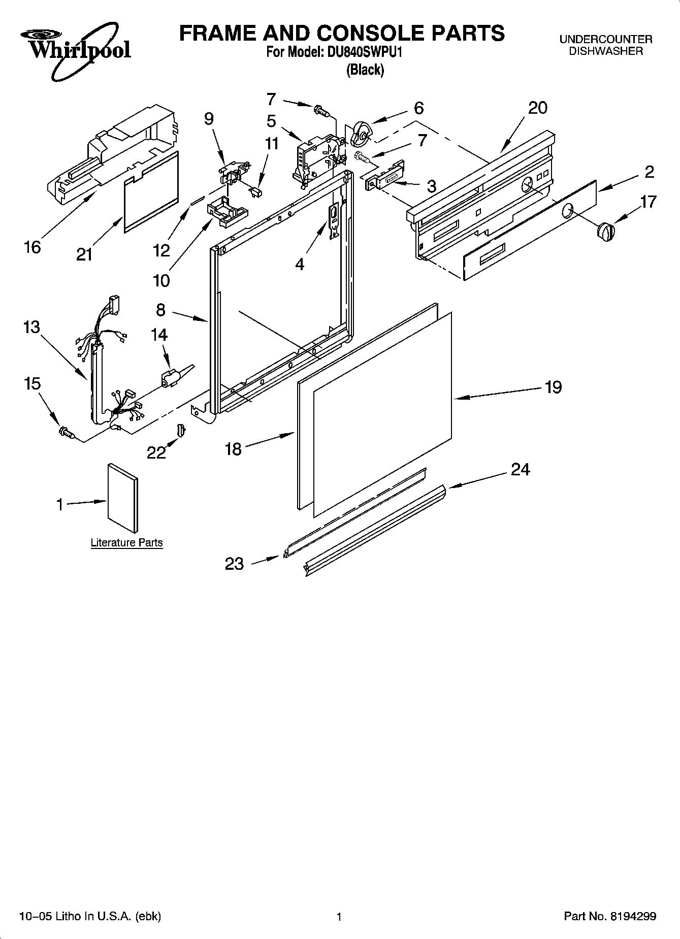 01 - FRAME AND CONSOLE PARTS