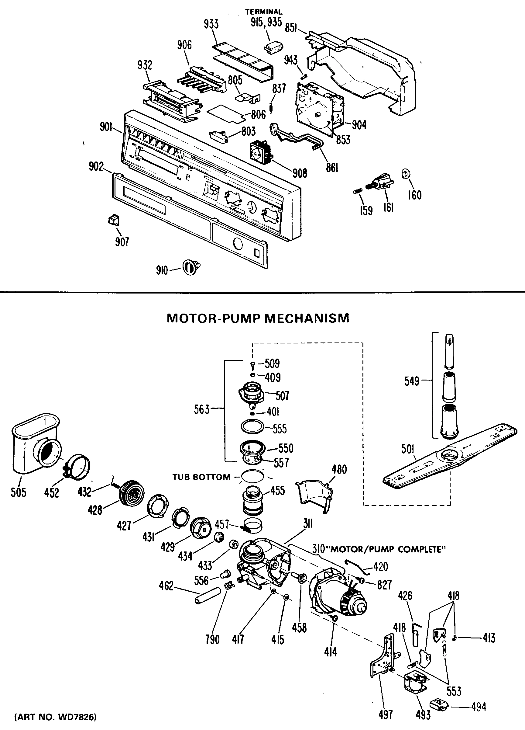 MOTOR-PUMP MECHANISM