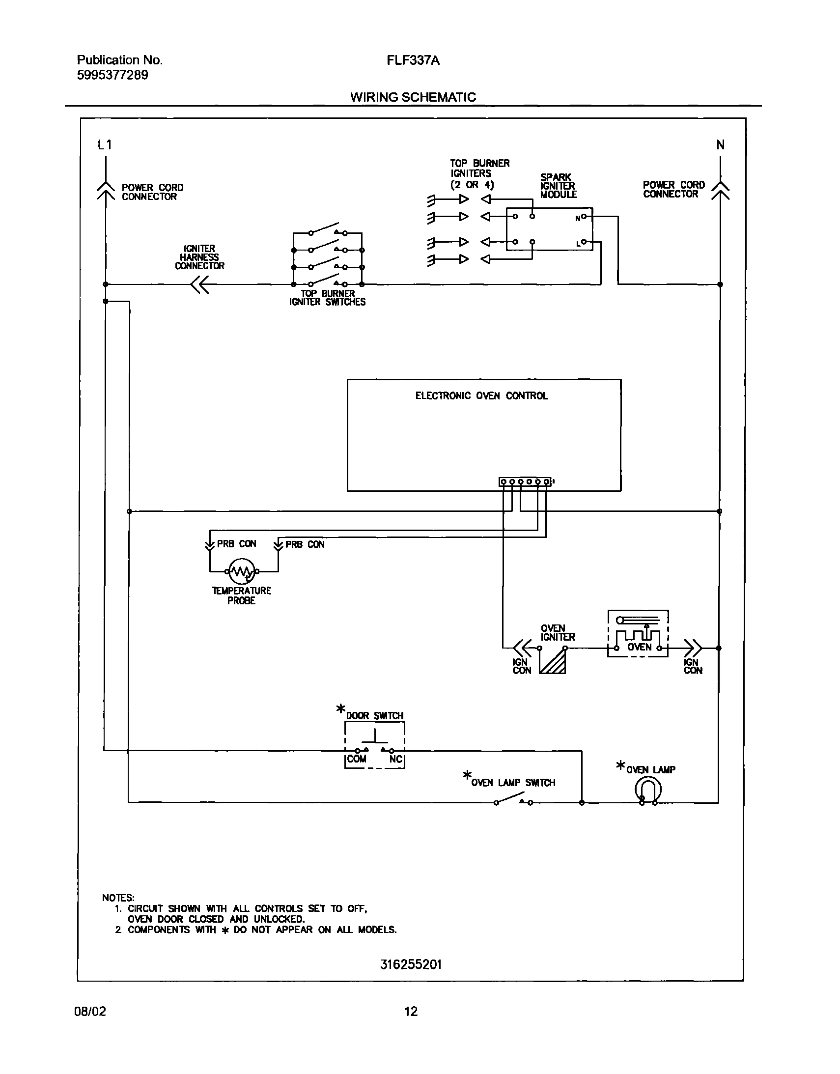 12 - WIRING SCHEMATIC