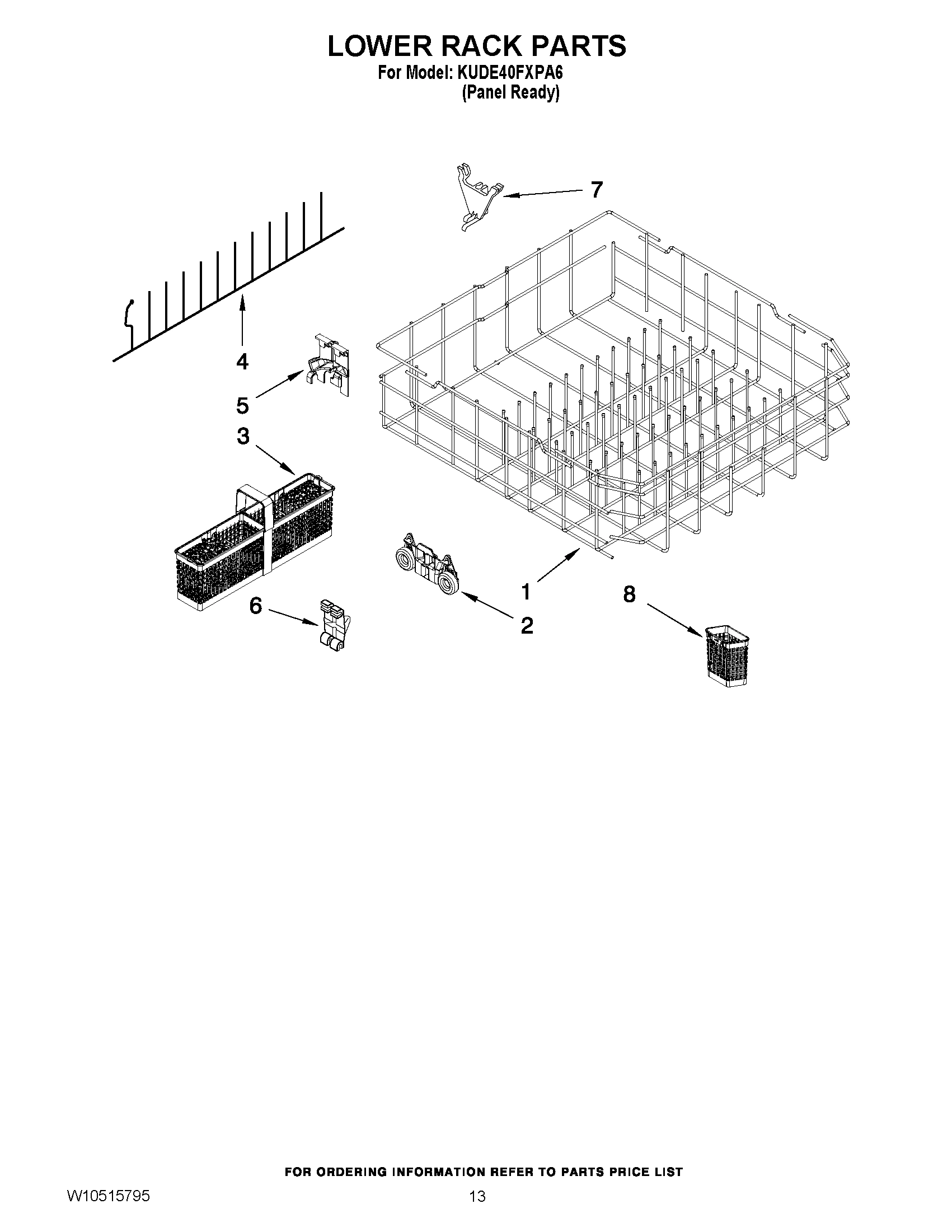 10 - LOWER RACK PARTS