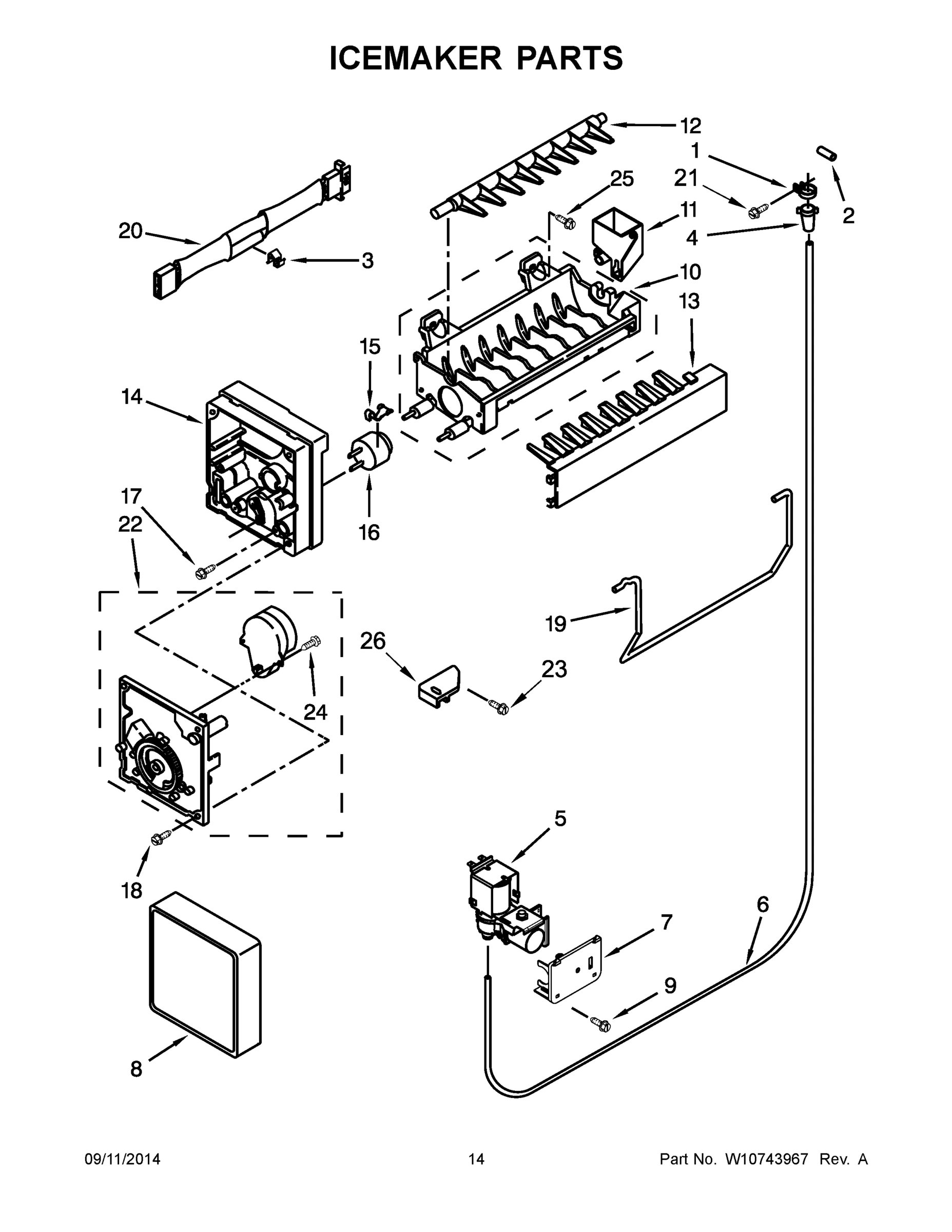 08 - ICEMAKER PARTS