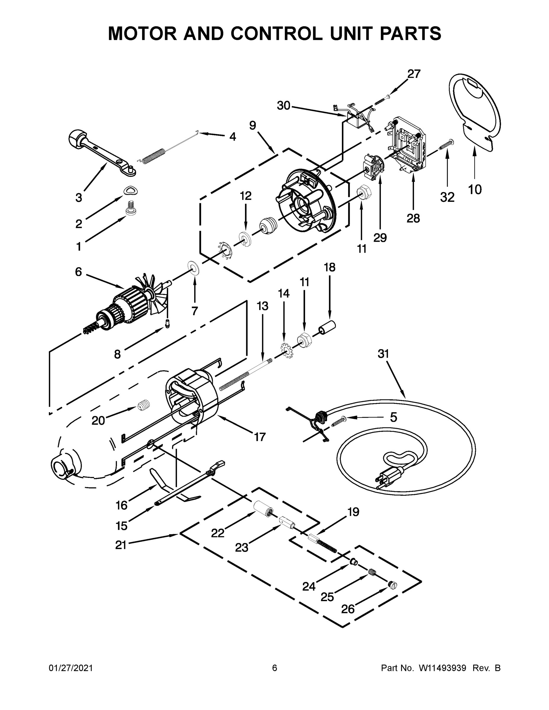 04 - MOTOR AND CONTROL UNIT PARTS