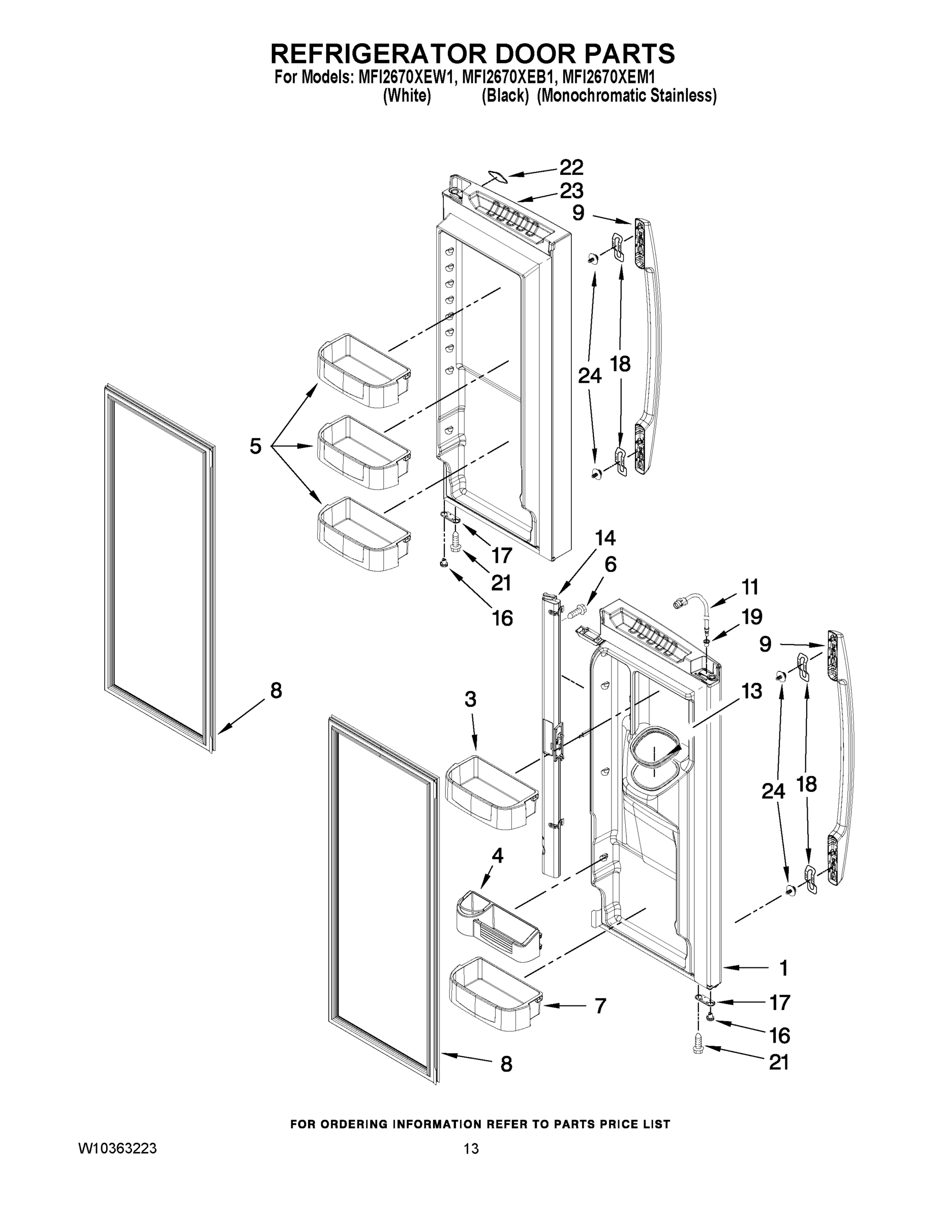 07 - REFRIGERATOR DOOR PARTS