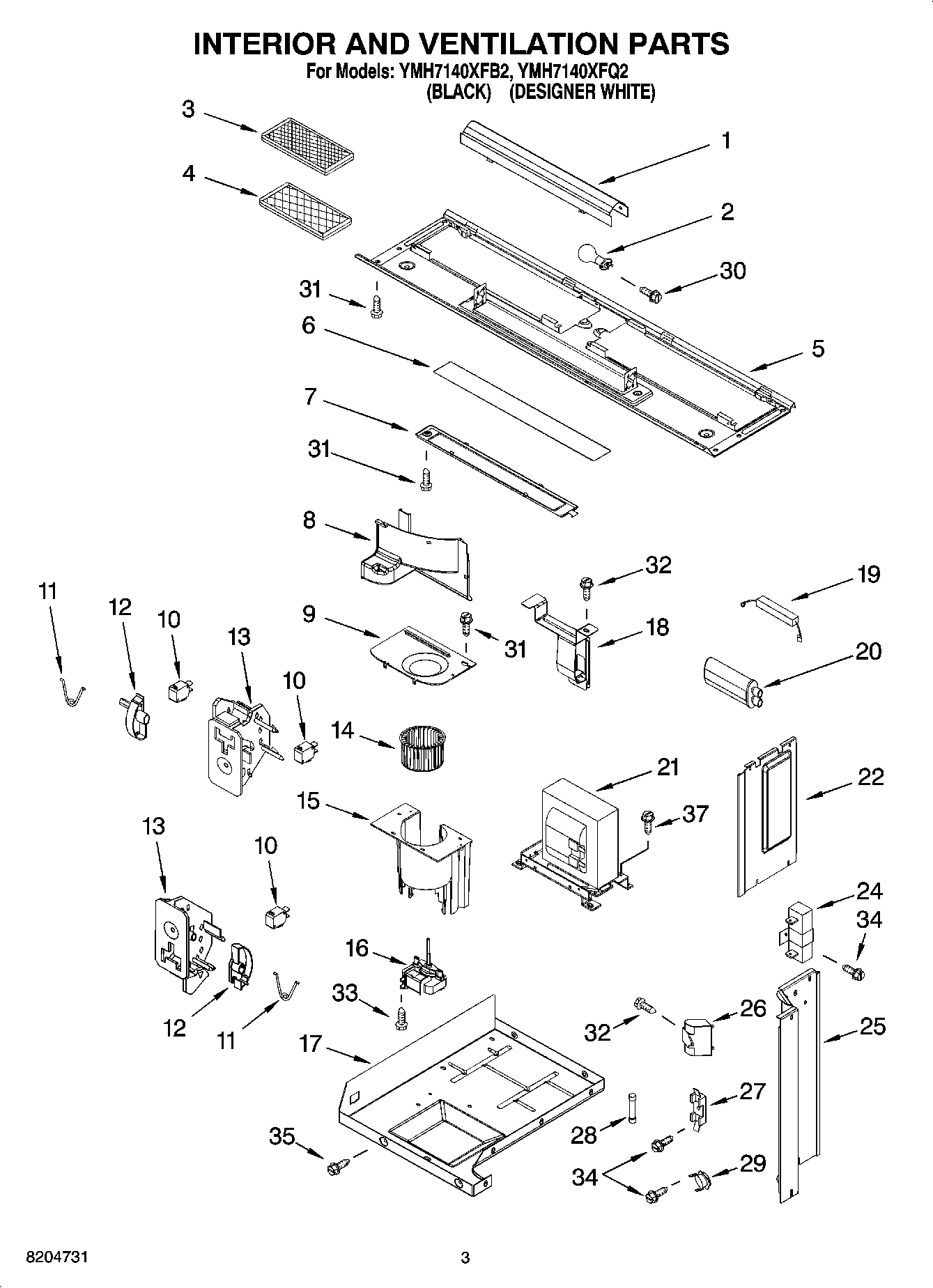 03 - INTERIOR AND VENTILATION PARTS
