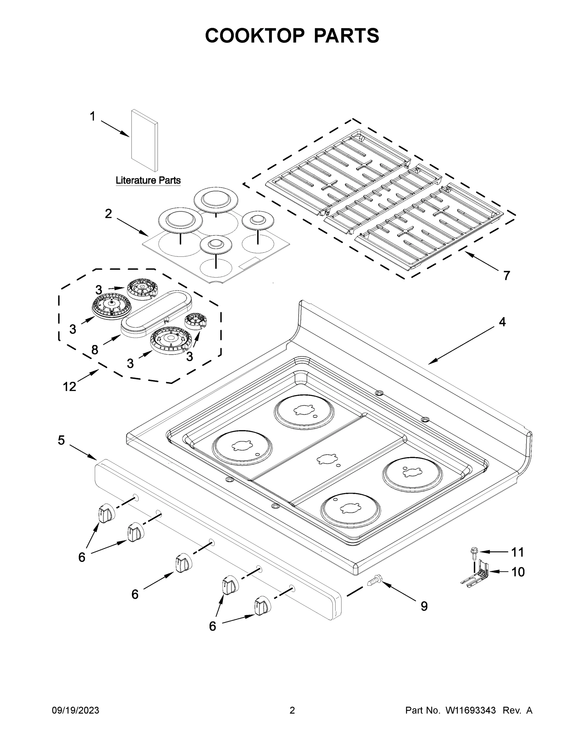 02 - COOKTOP PARTS