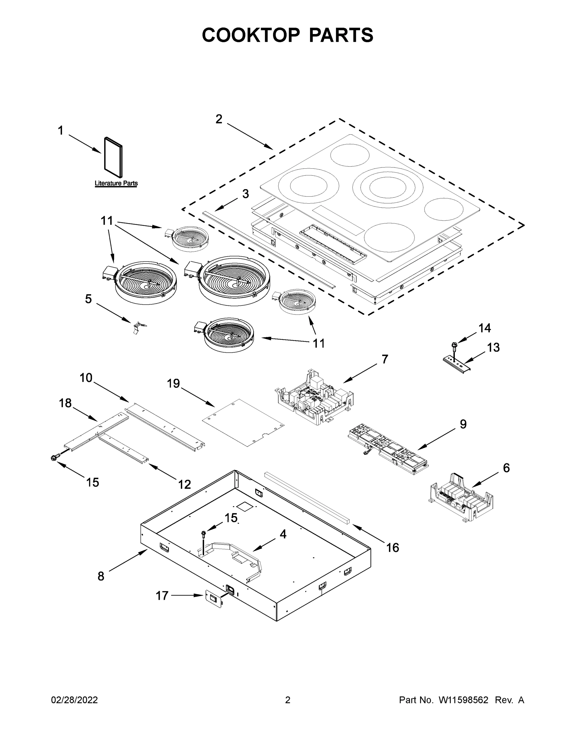 02 - COOKTOP PARTS