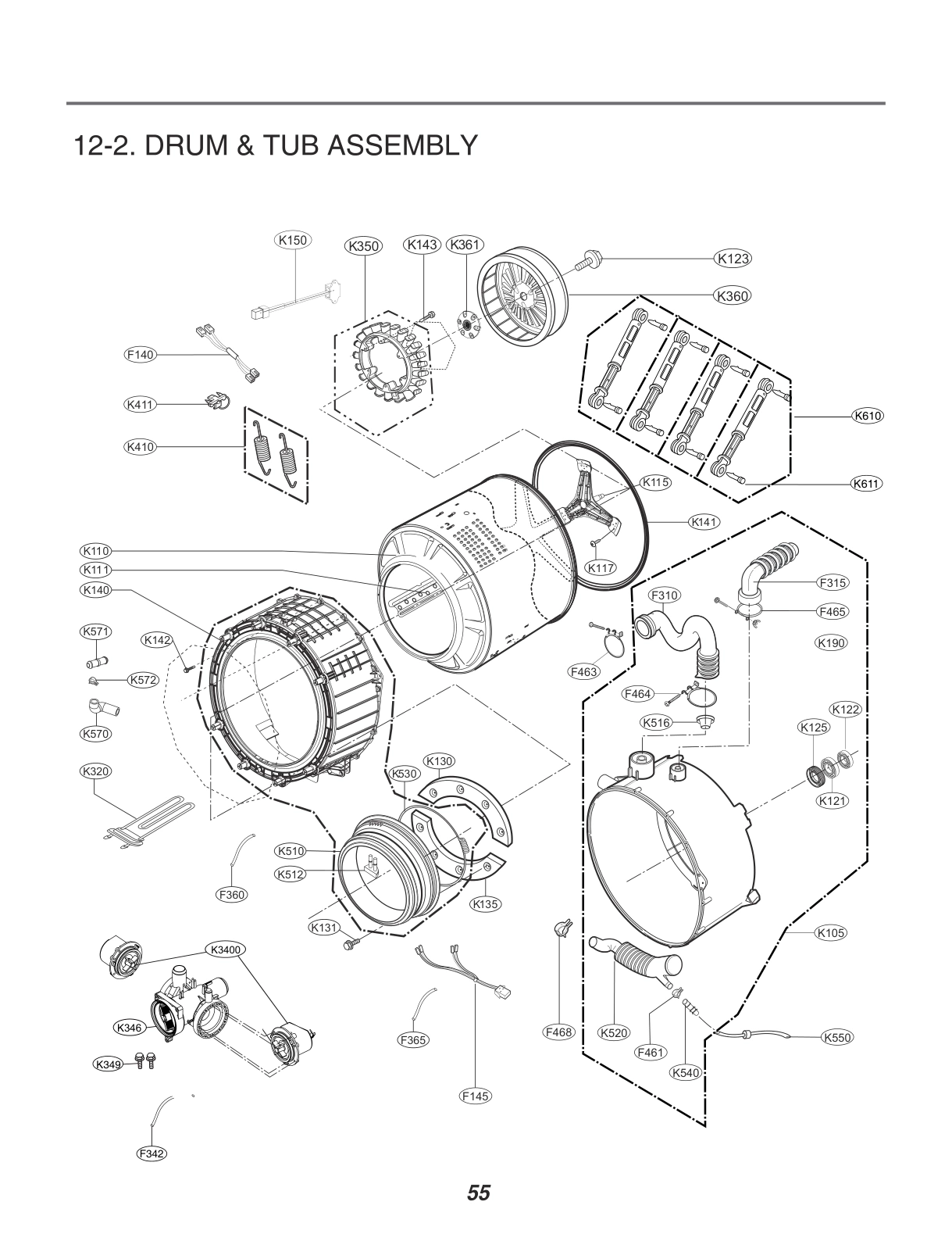 DRUM & TUB ASSEMBLY