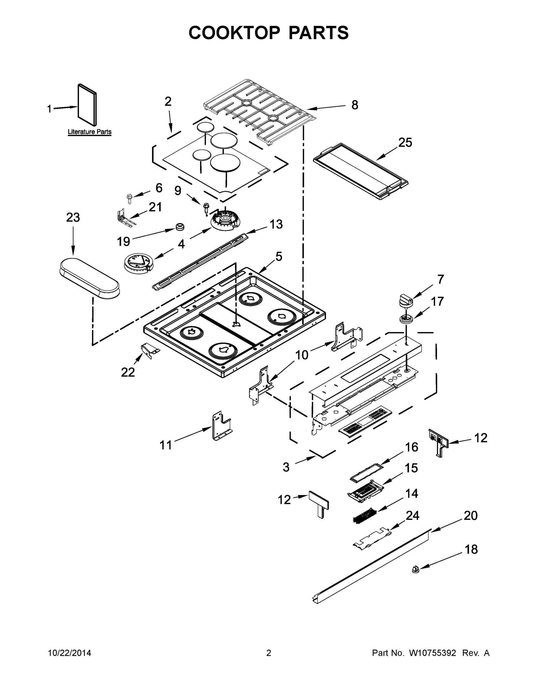 02 - COOKTOP PARTS