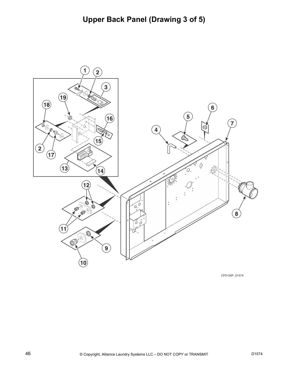 Upper Back Panel (Drawing 3 of 5)