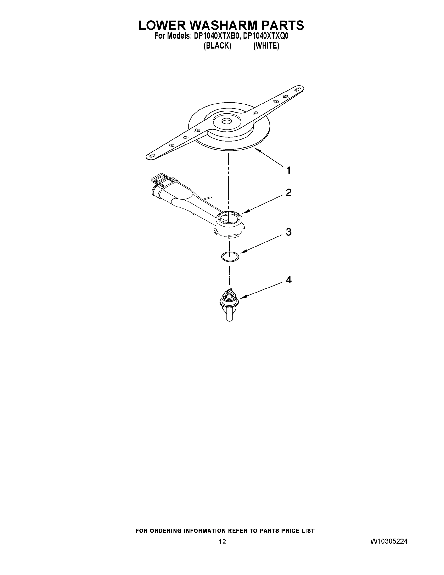 10 - LOWER WASHARM PARTS