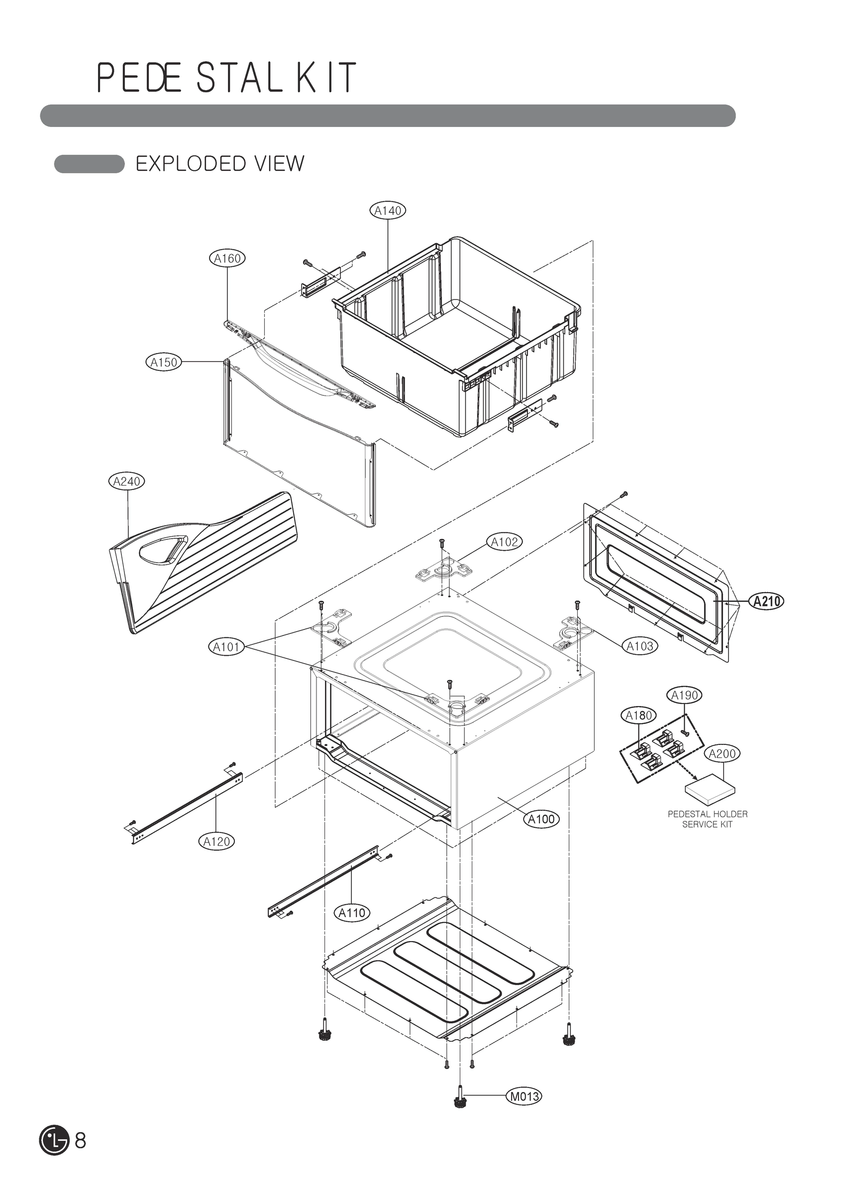 PEDESTAL KIT