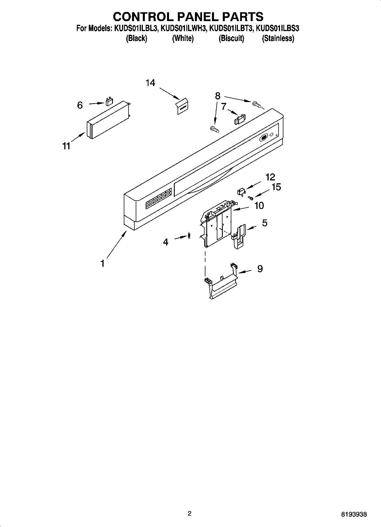 02 - CONTROL PANEL PARTS