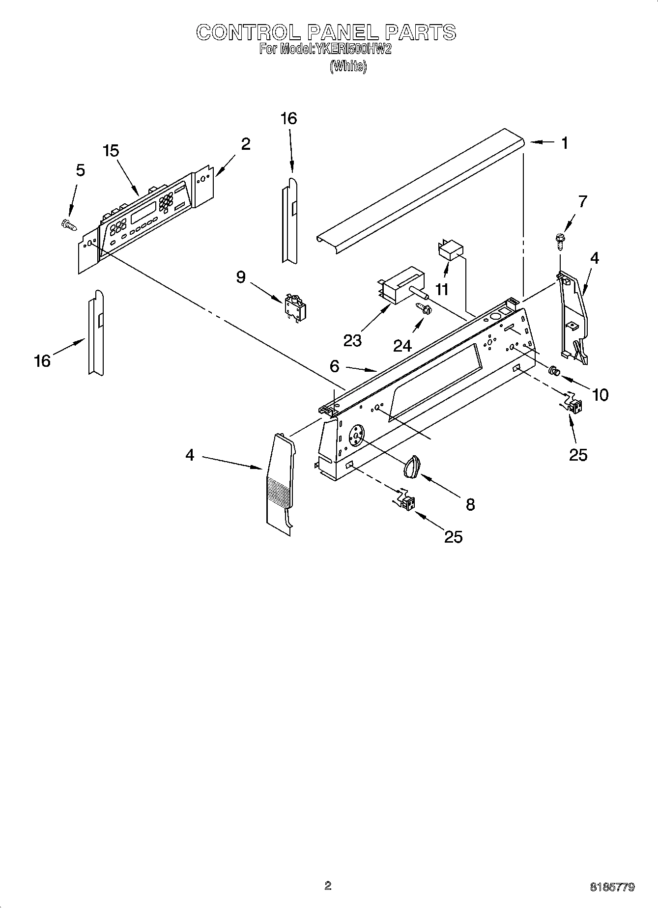 02 - CONTROL PANEL PARTS