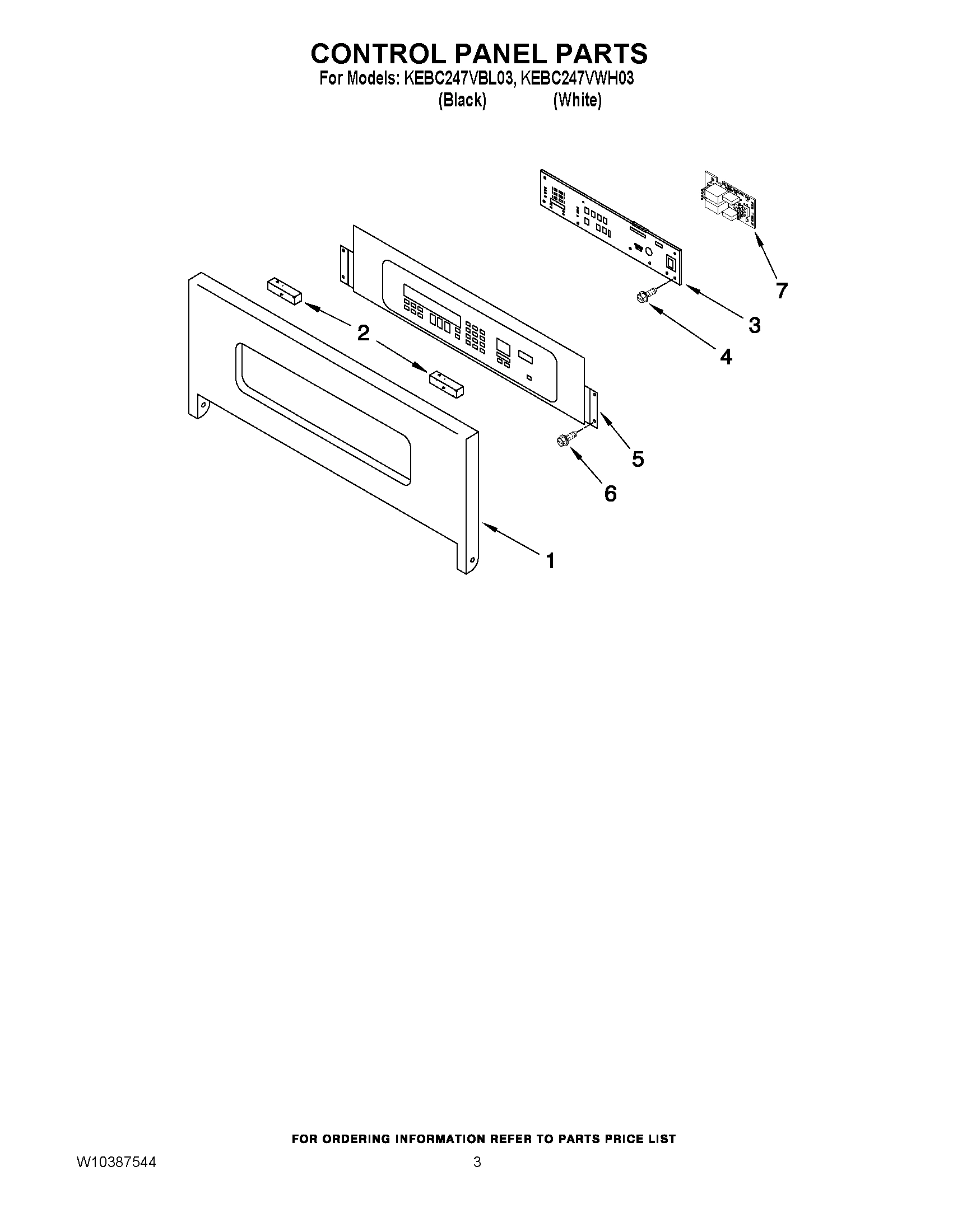 02 - CONTROL PANEL PARTS