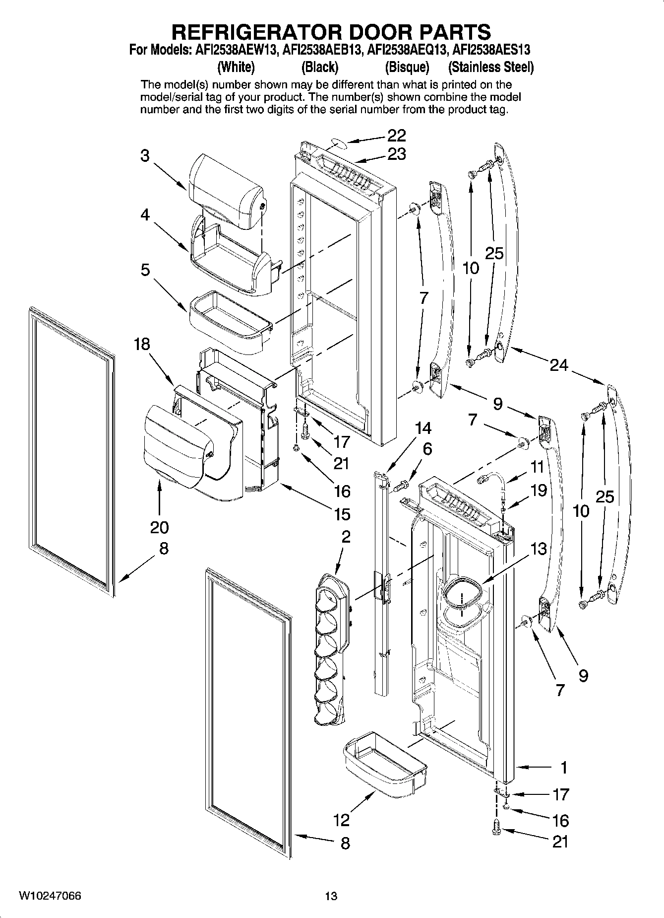 07 - REFRIGERATOR DOOR PARTS