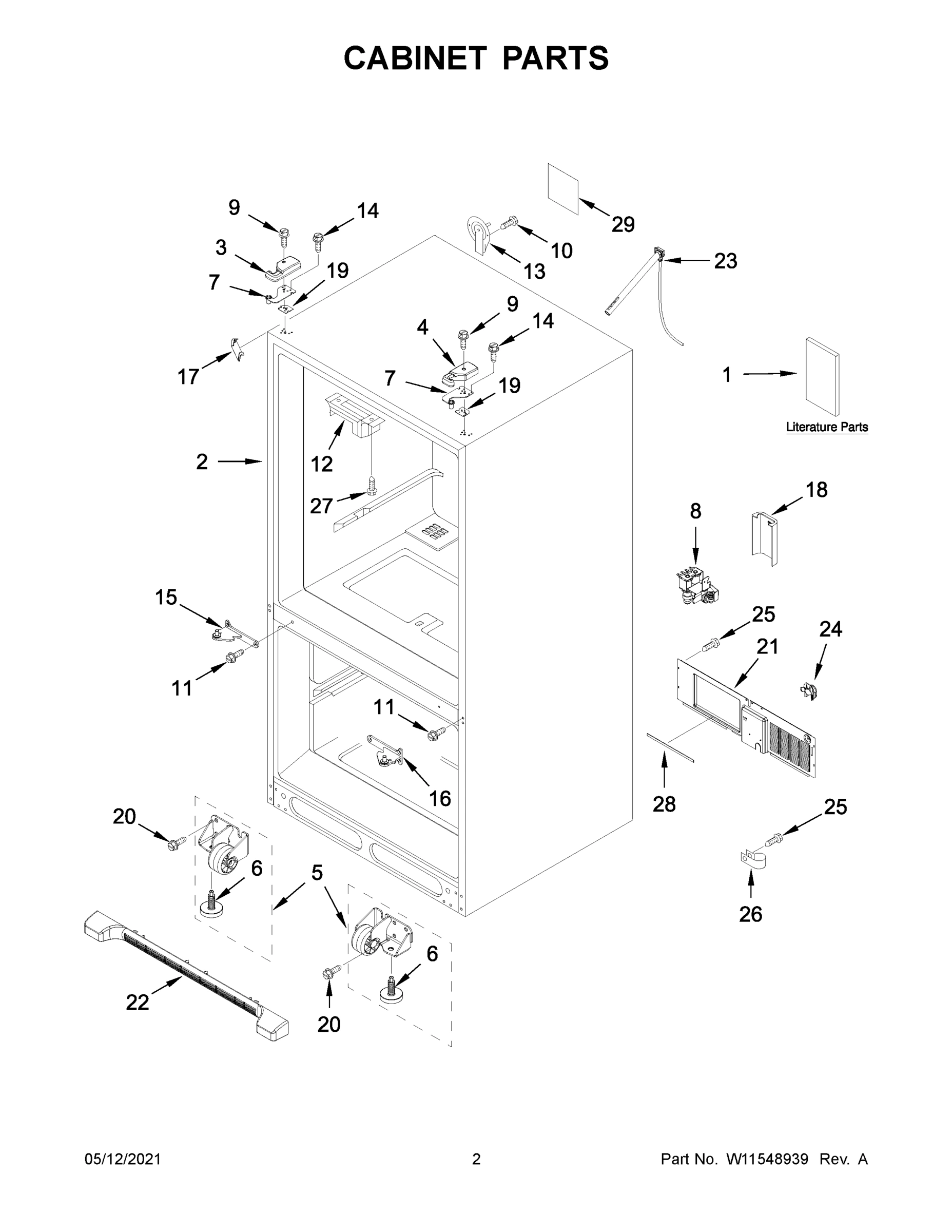 02 - CABINET PARTS