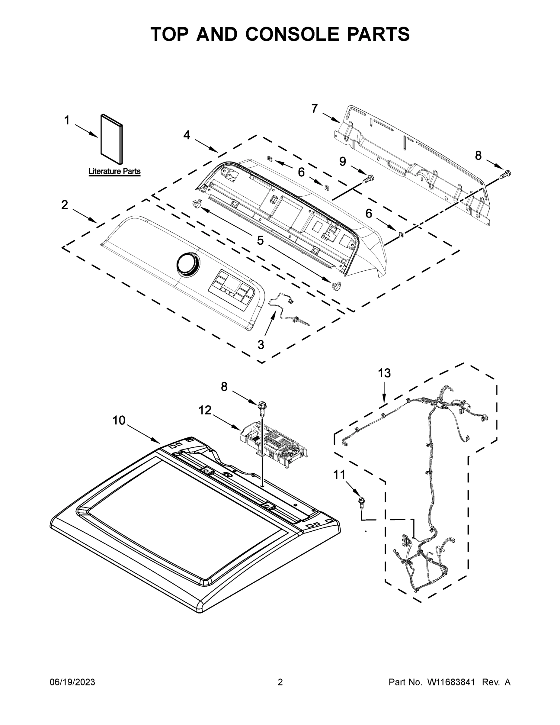 02 - TOP AND CONSOLE PARTS
