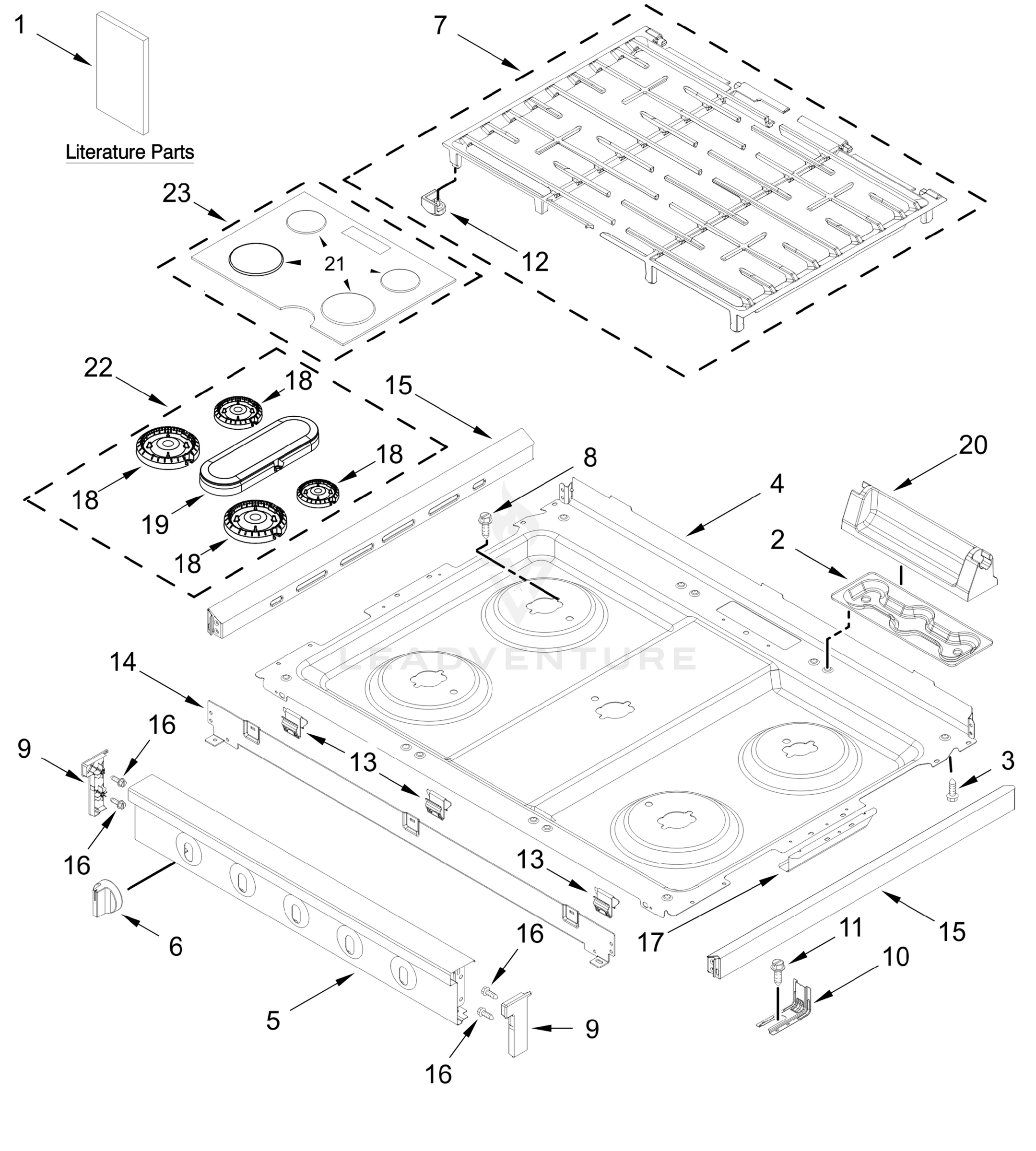 COOKTOP PARTS