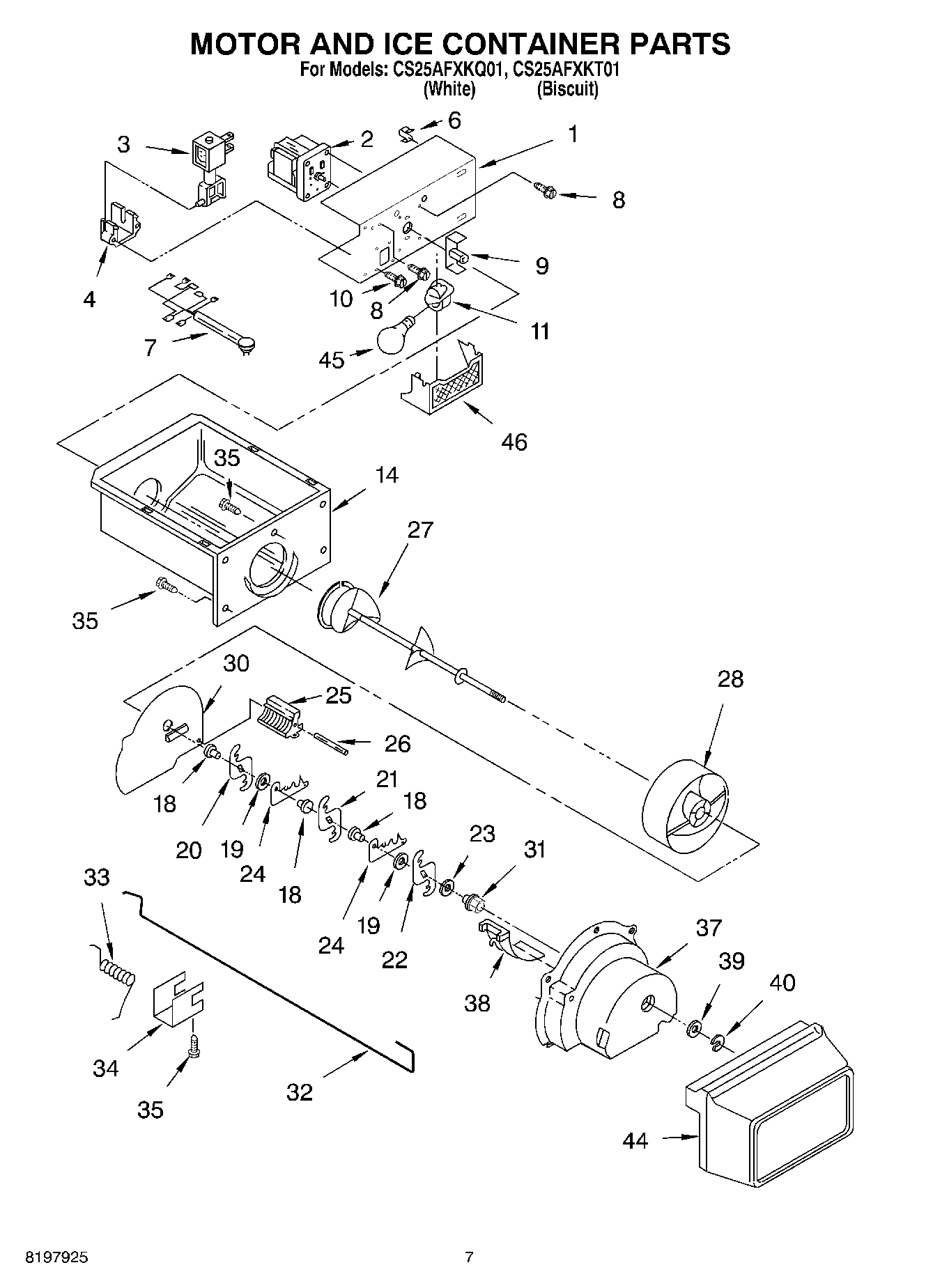 05 - MOTOR AND ICE CONTAINER