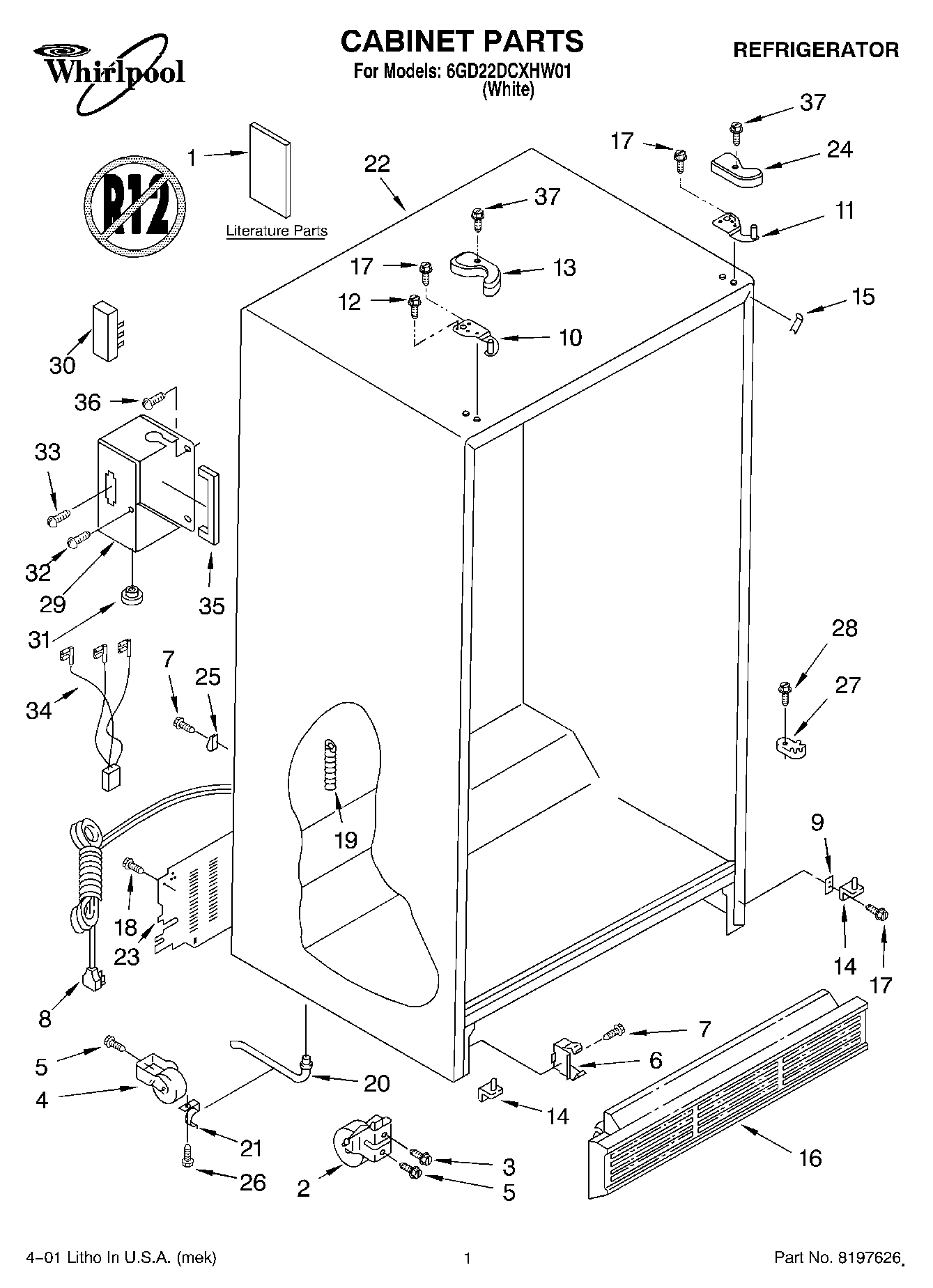 01 - CABINET, LITERATURE