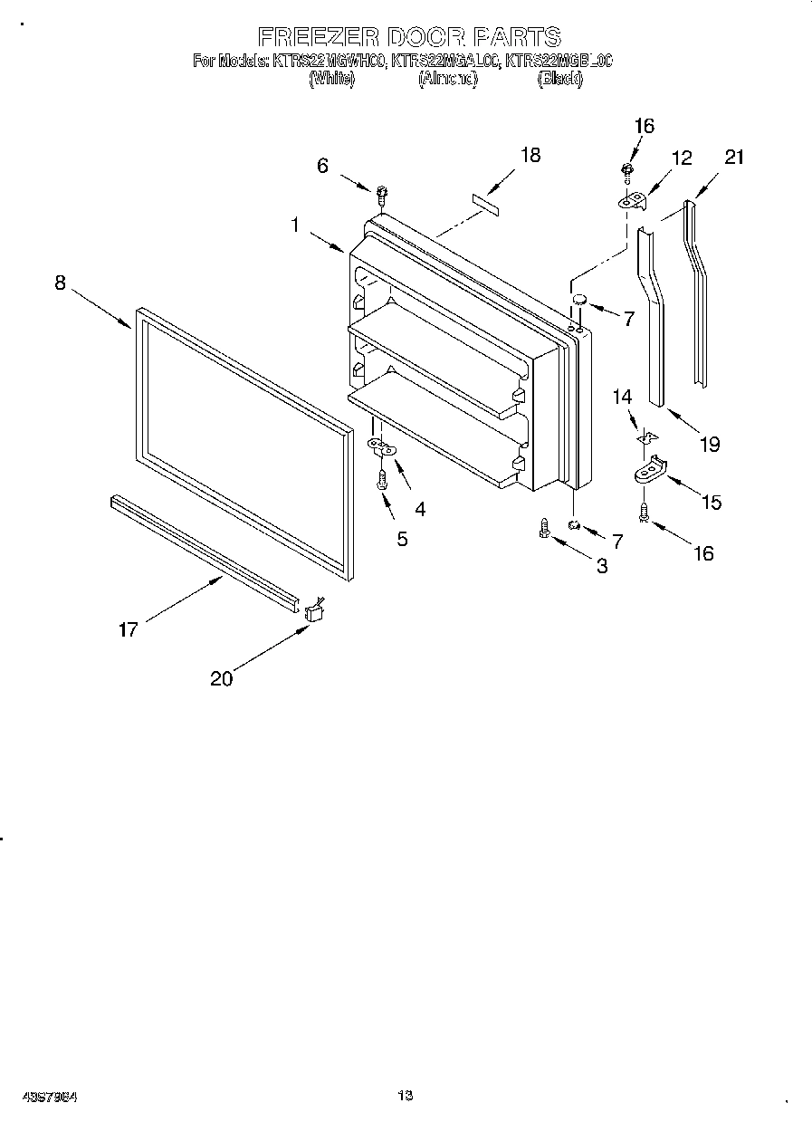 07 - FREEZER DOOR, LIT/OPTIONAL