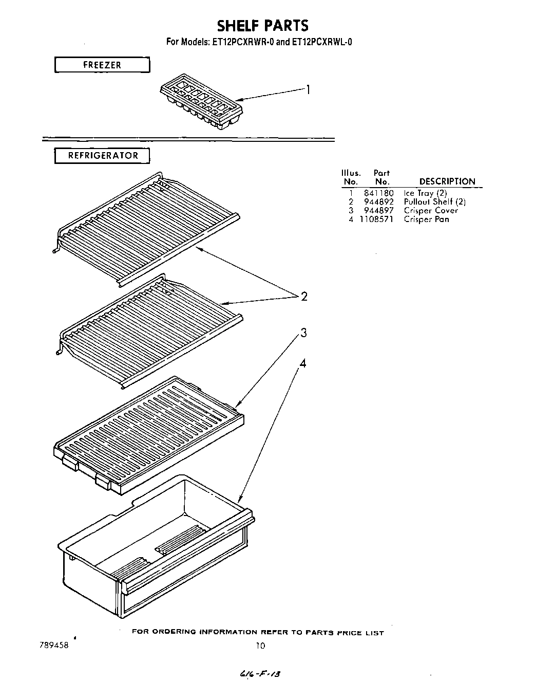 06 - SHELF , NOT ILLUSTRATED AND OPTIONAL