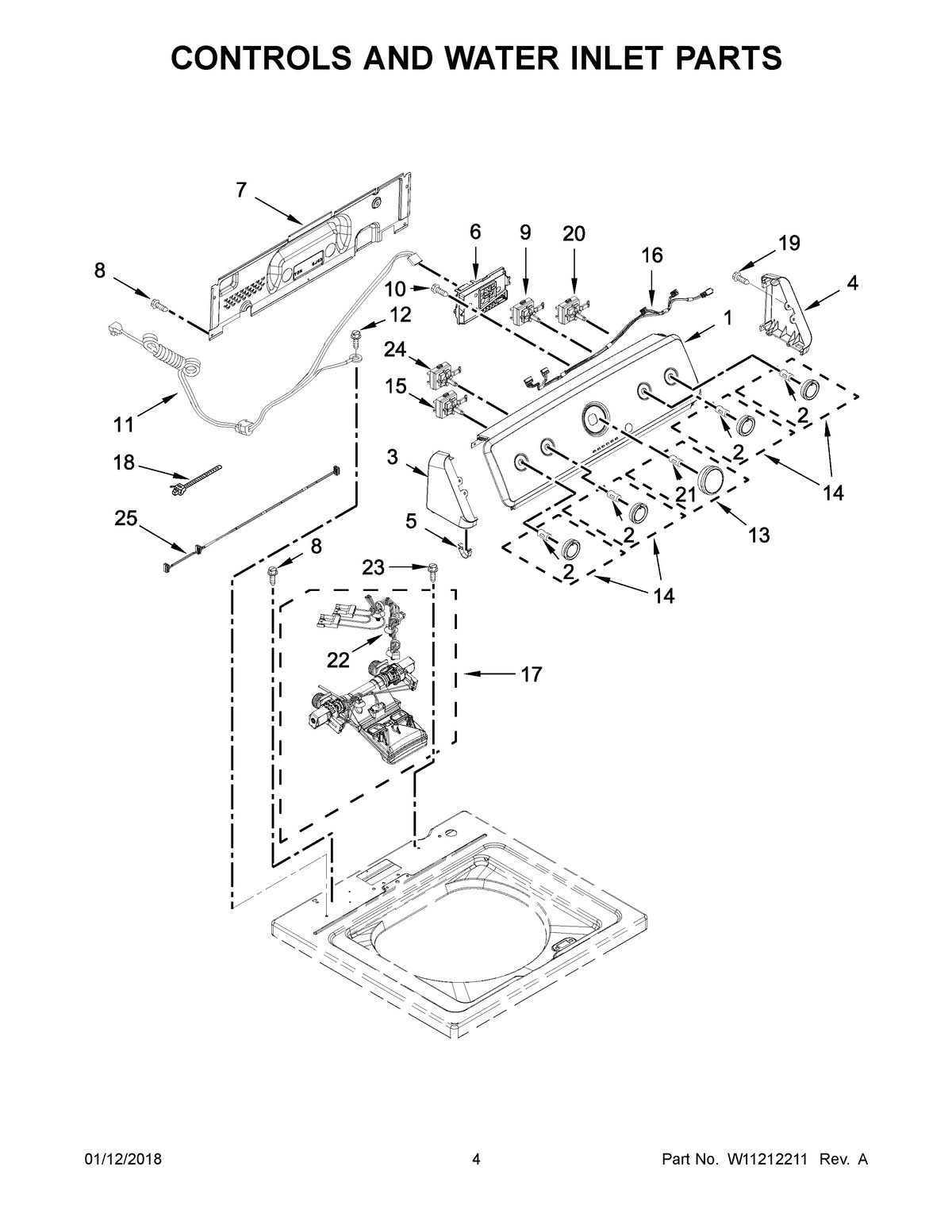 03 - CONTROLS AND WATER INLET PARTS