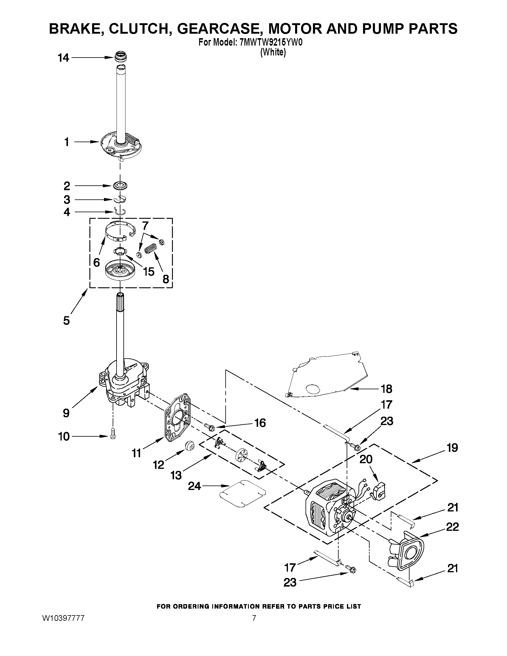 04 - BRAKE, CLUTCH, GEARCASE, MOTOR AND PUMP PARTS