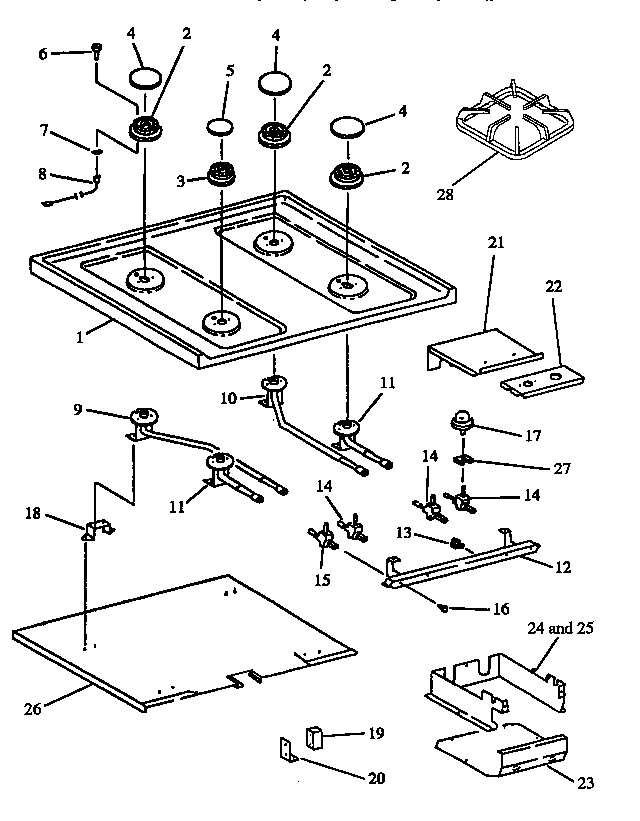 05 - OPEN TOP BURNER ASSY