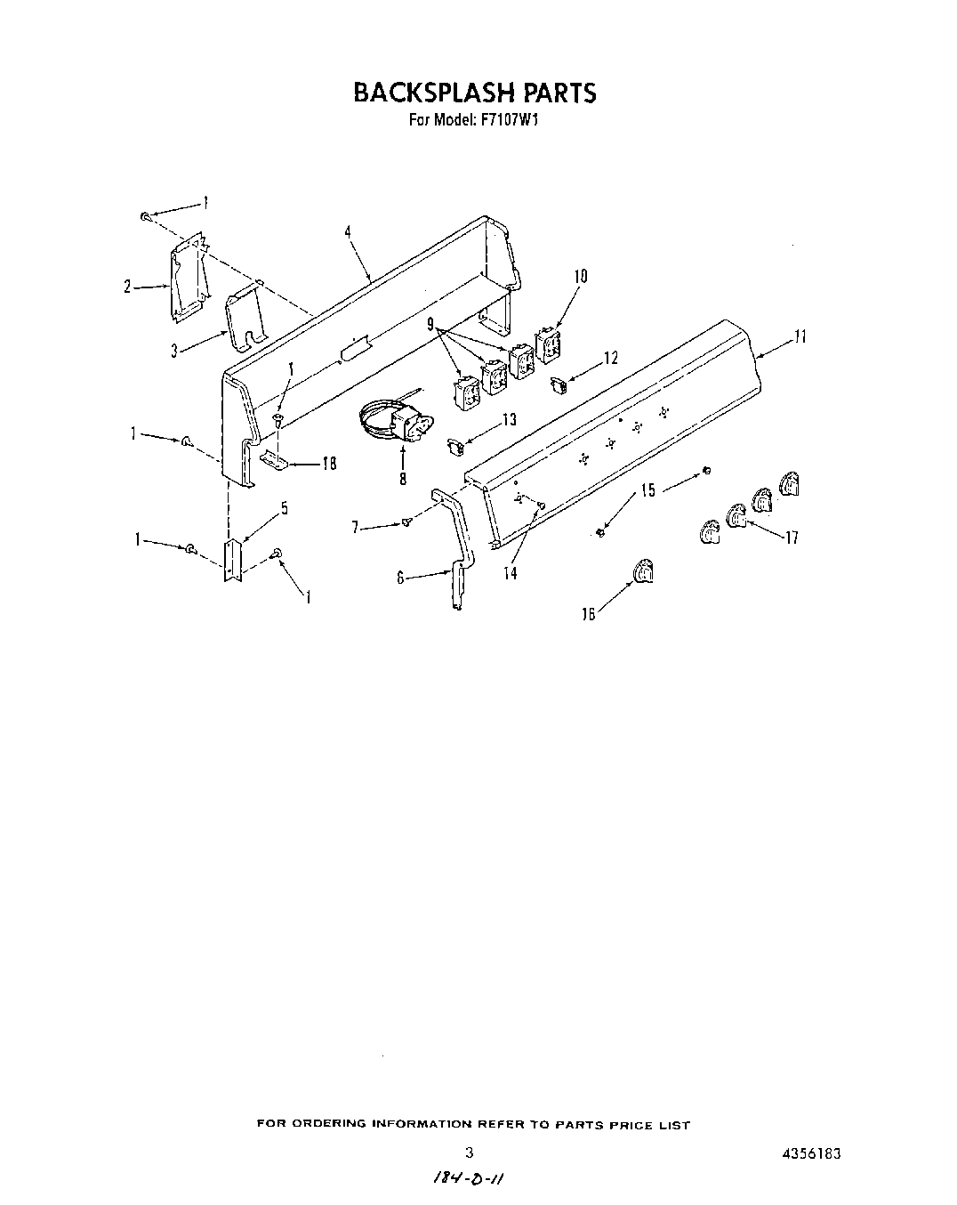 03 - BACKSPLASH , LIT/OPTIONAL