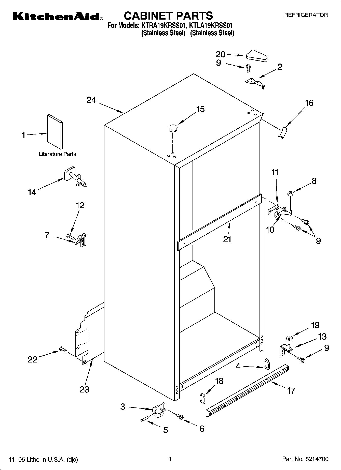 01 - CABINET PARTS