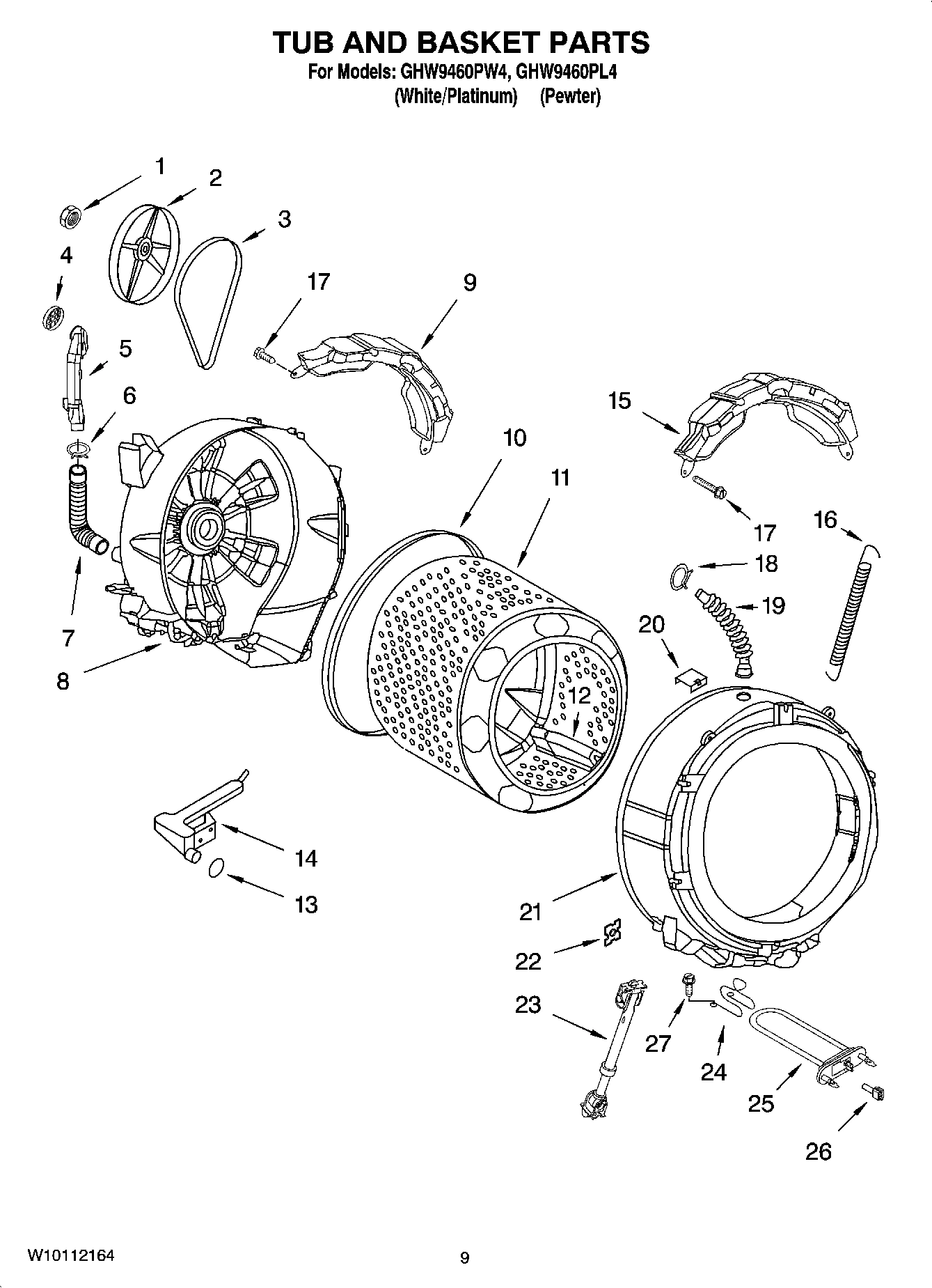 05 - TUB AND BASKET PARTS