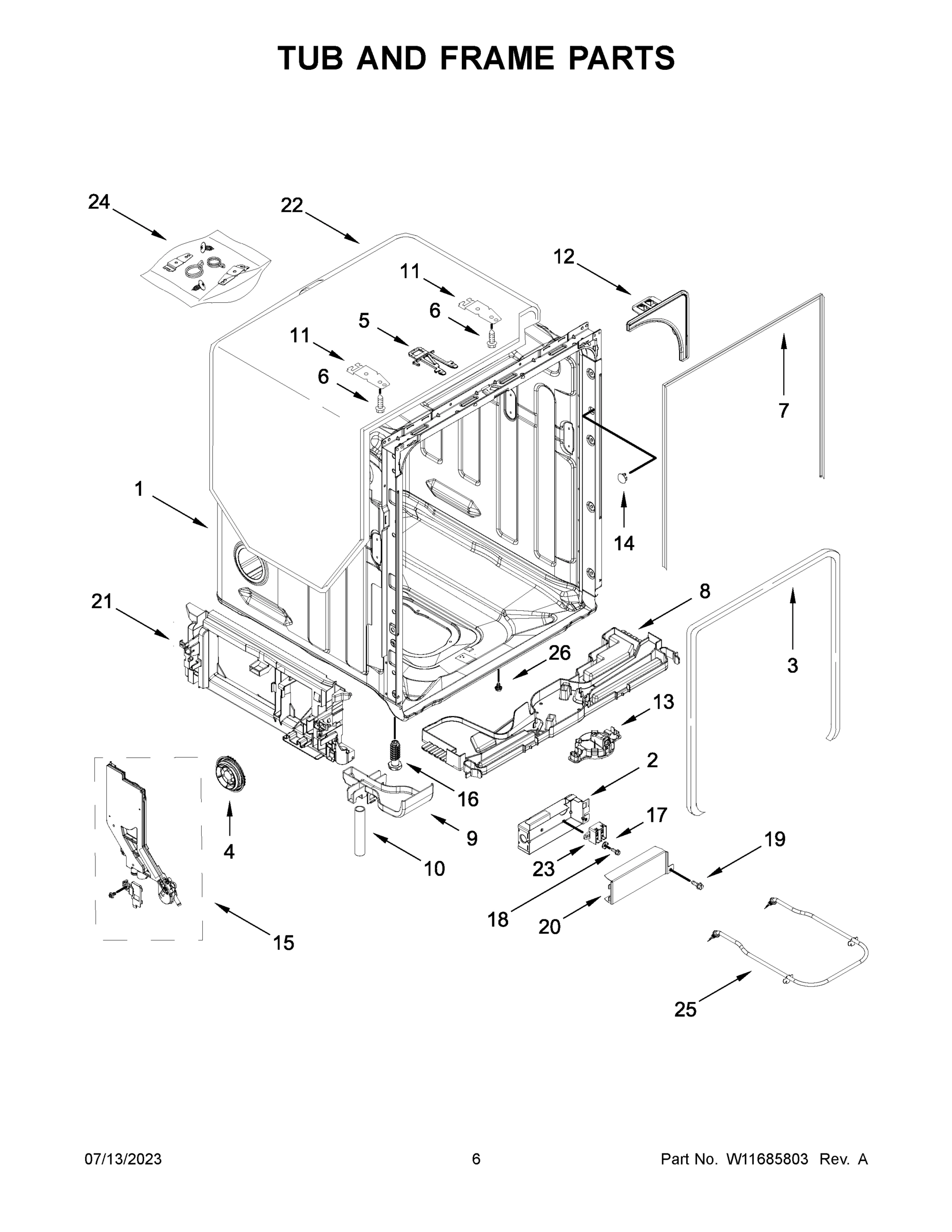 04 - TUB AND FRAME PARTS