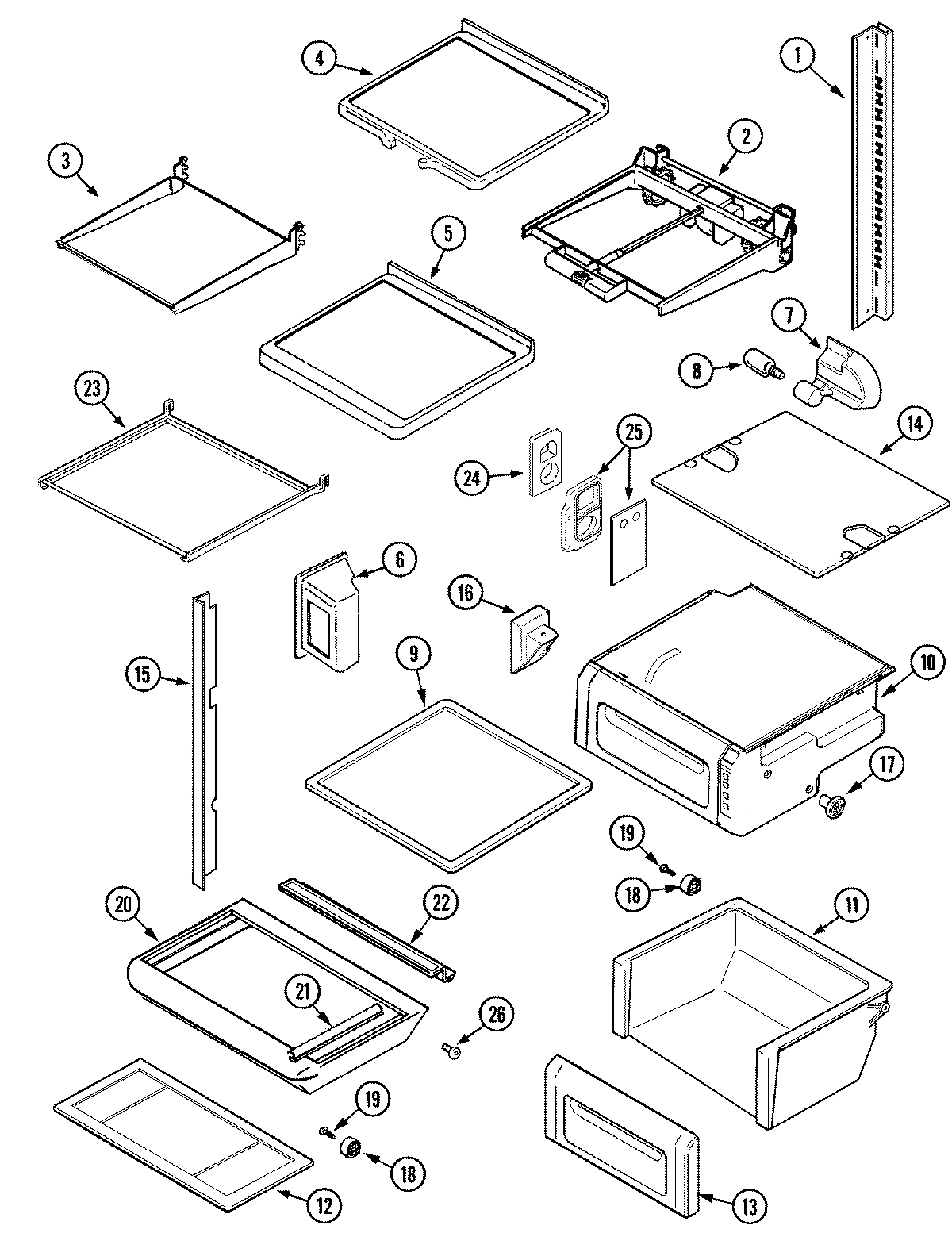 11 - SHELVES & ACCESSORIES