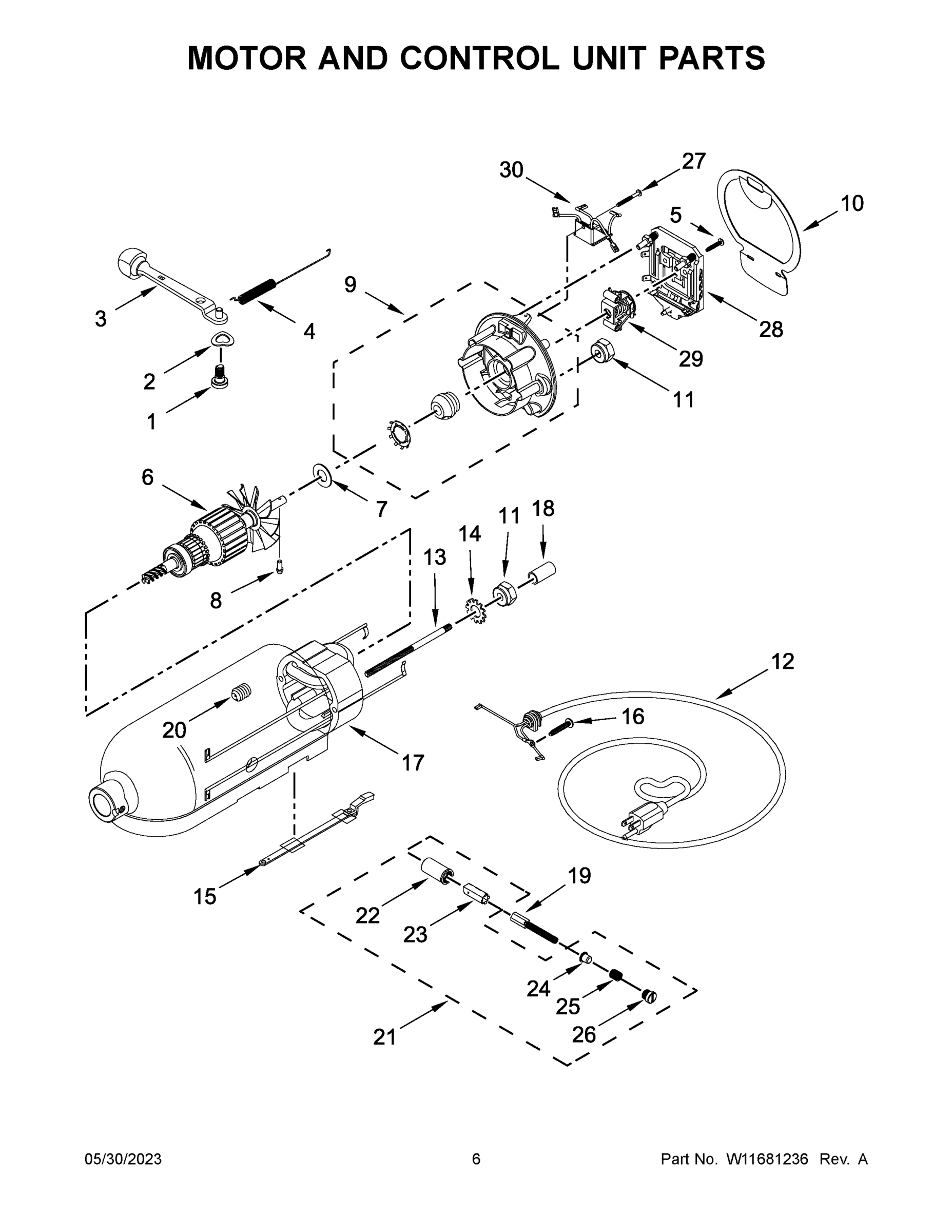 04 - MOTOR AND CONTROL UNIT PARTS